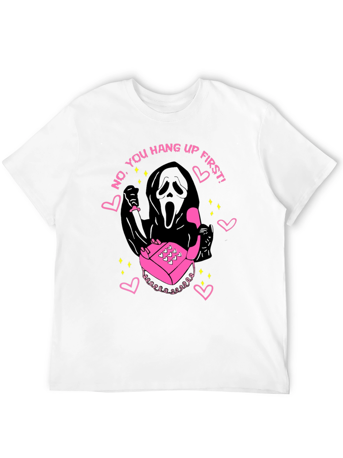 Scream Ghostface No You Hang Up First T-Shirt