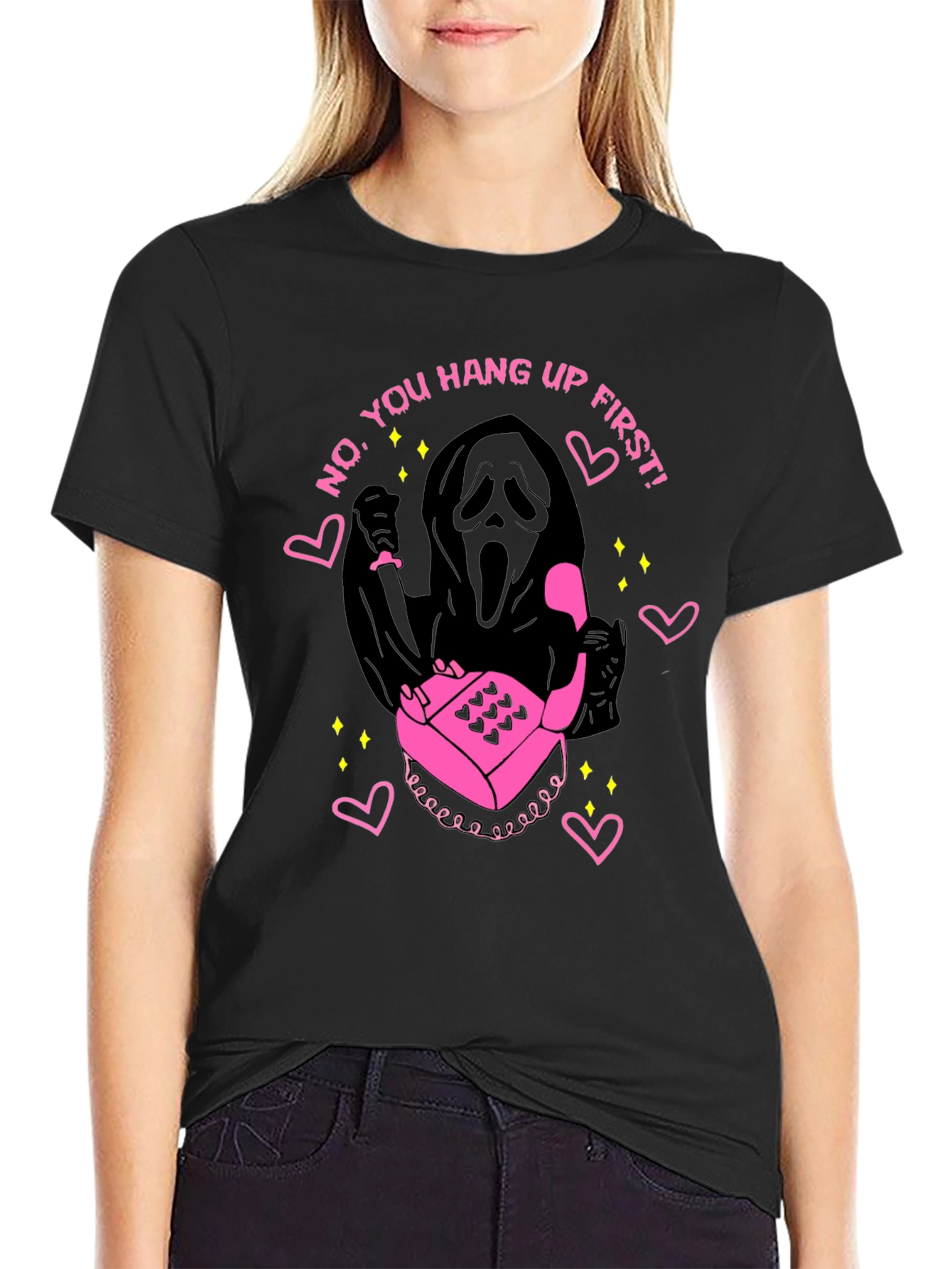 Scream Ghostface No You Hang Up First T-Shirt