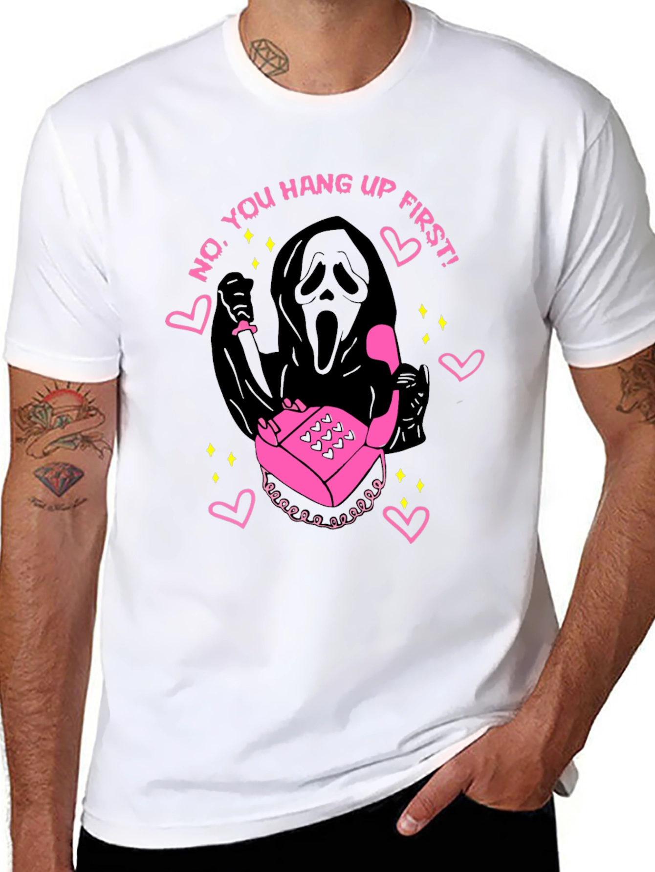 Scream Ghostface No You Hang Up First T-Shirt