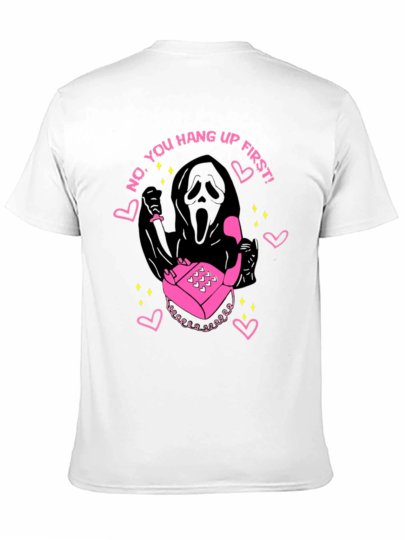 Scream Ghostface No You Hang Up First T-Shirt