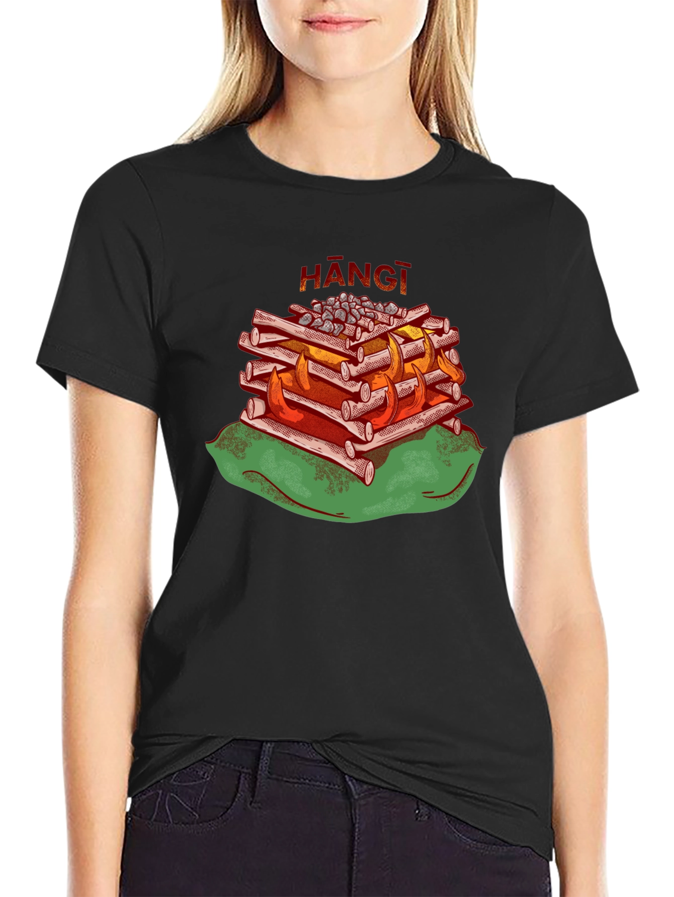 Hangi T-Shirt - Maori Food Design