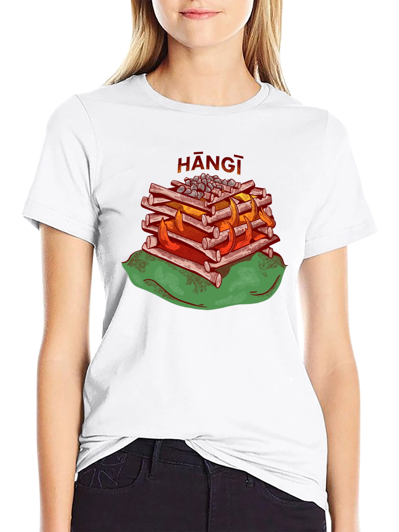Hangi T-Shirt - Maori Food Design
