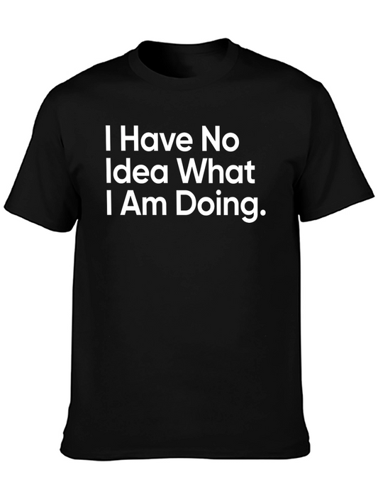 Funny No Idea Black T-Shirt