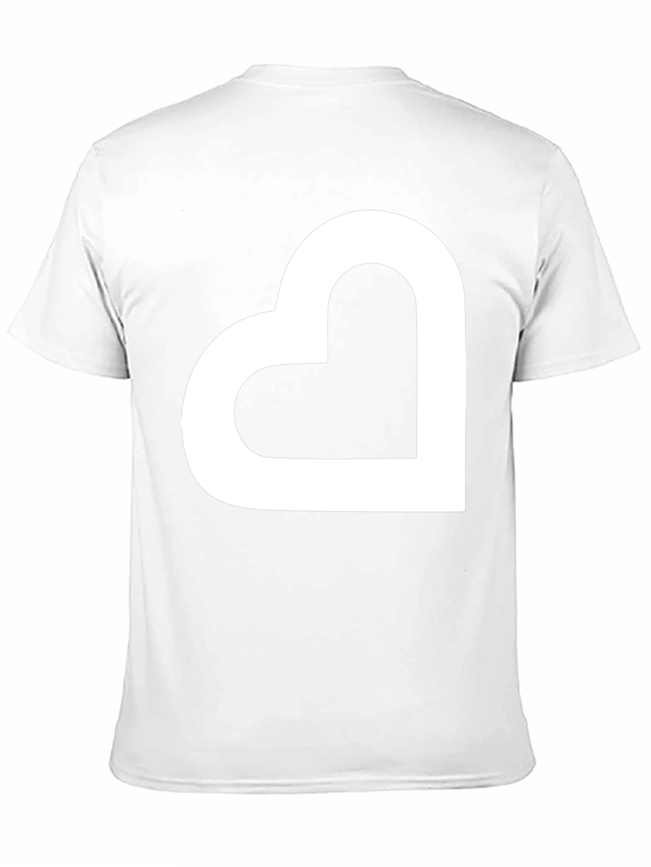 Modern Heart Graphic Tee - Black Casual Shirt