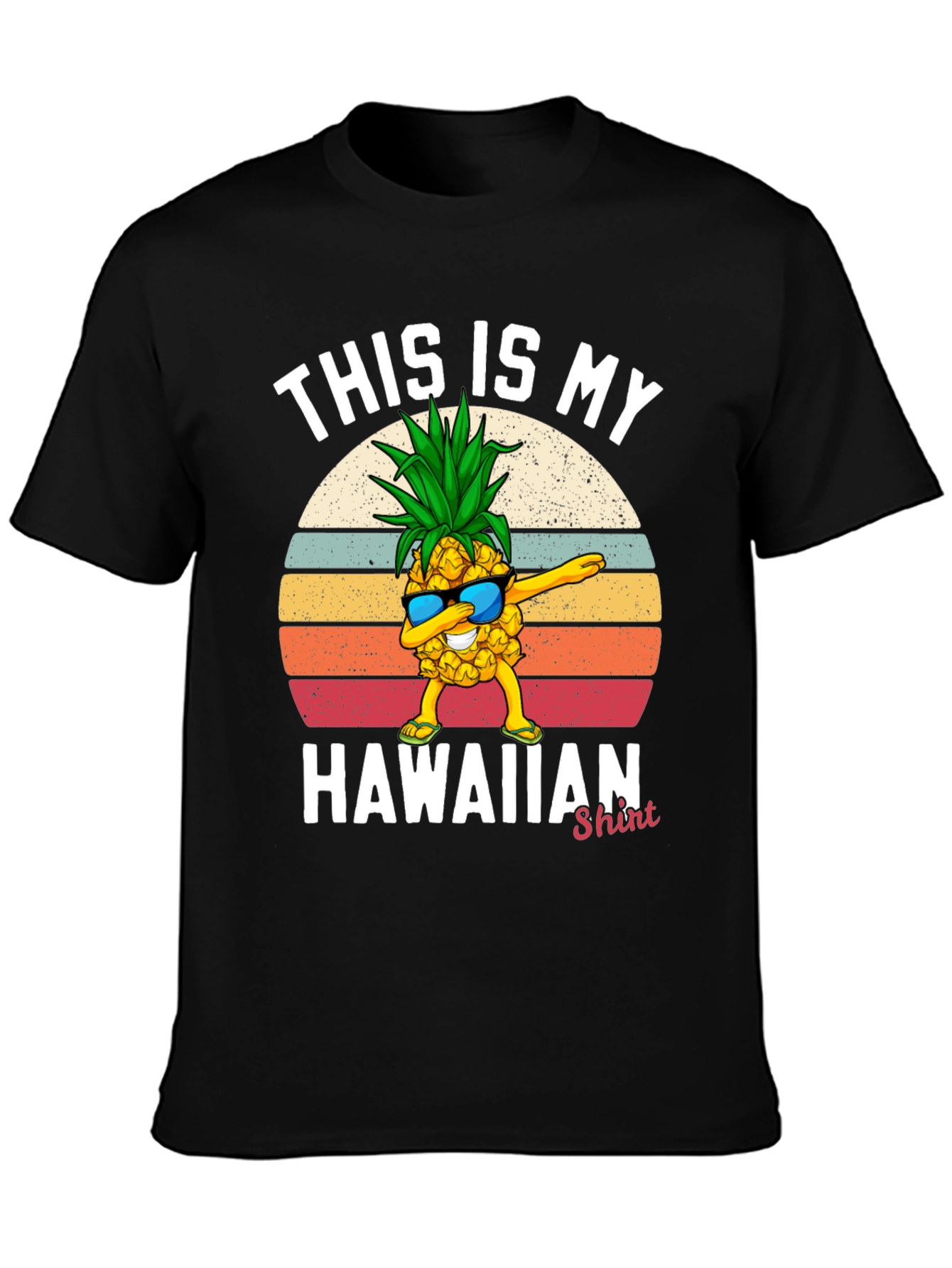 Funny Pineapple Hawaiian Shirt Graphic Tee
