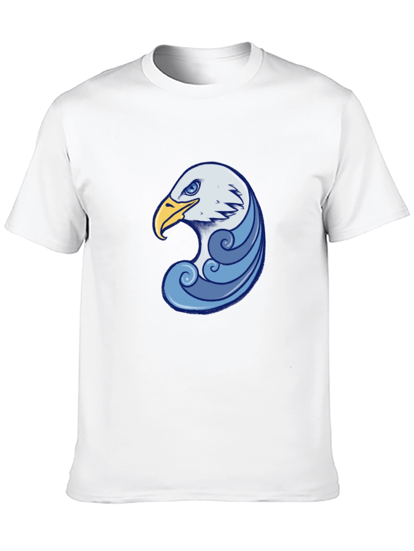 Eagle Wave Graphic Tee - Stylish Black T-Shirt