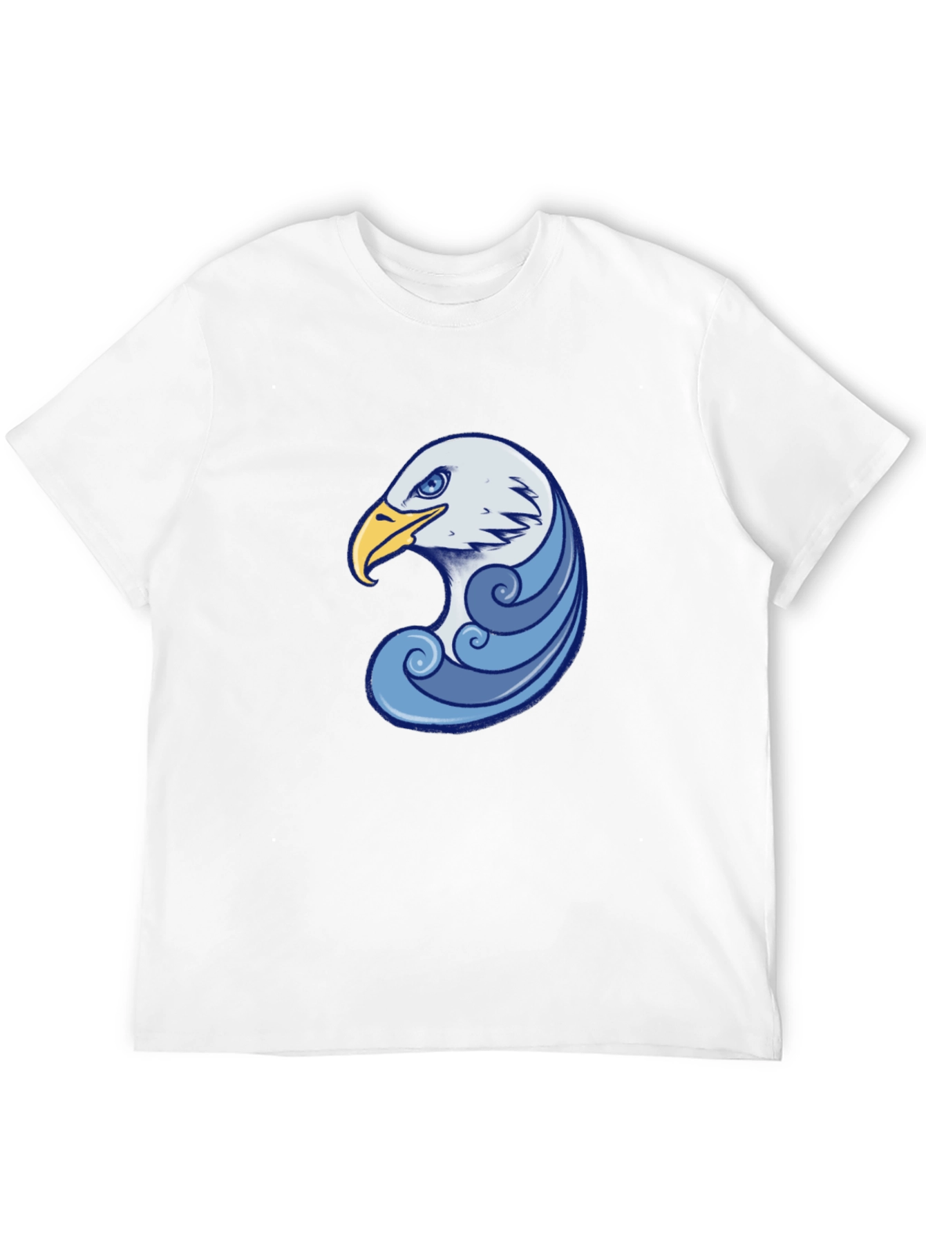 Eagle Wave Graphic Tee - Stylish Black T-Shirt