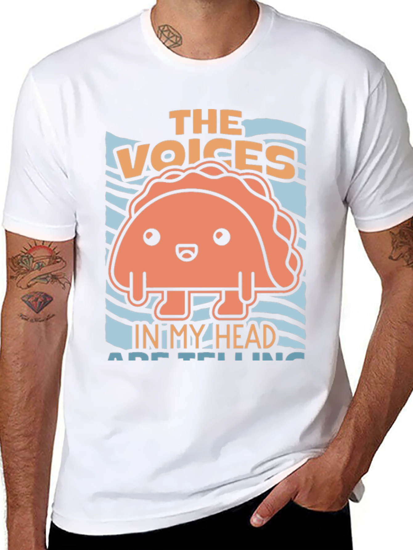 The Voices in My Head Taco Graphic T-Shirt