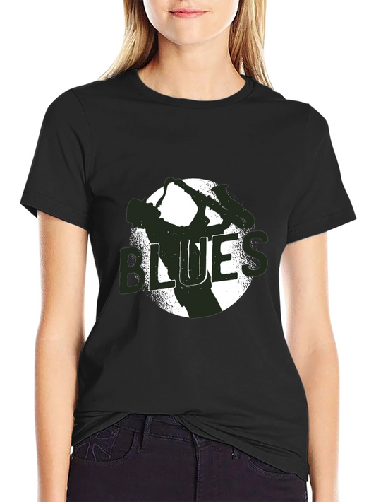 Blues Music T-Shirt - Unique Guitar Design