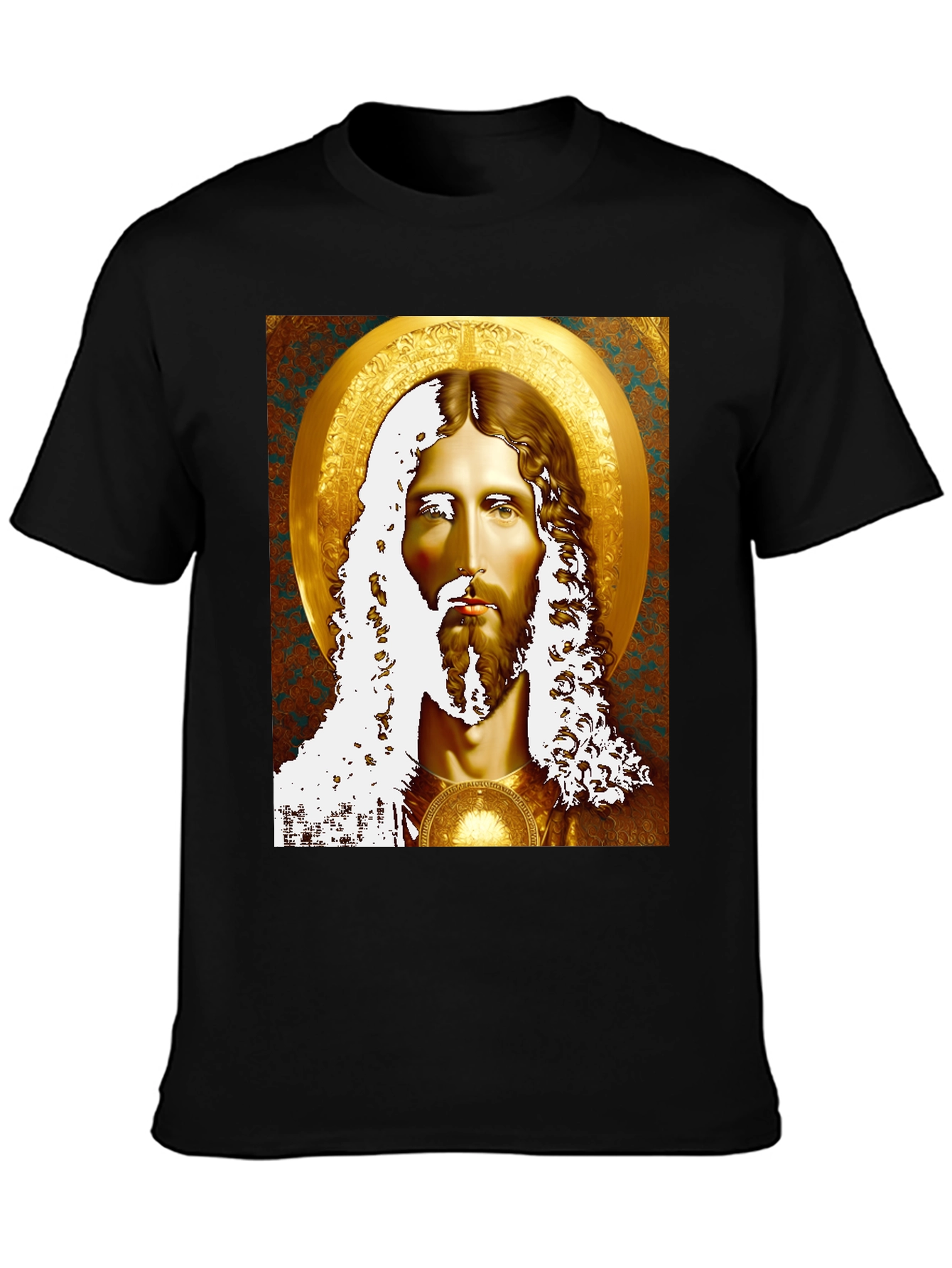 Jesus Portrait Graphic Tee - Religious Inspired Art