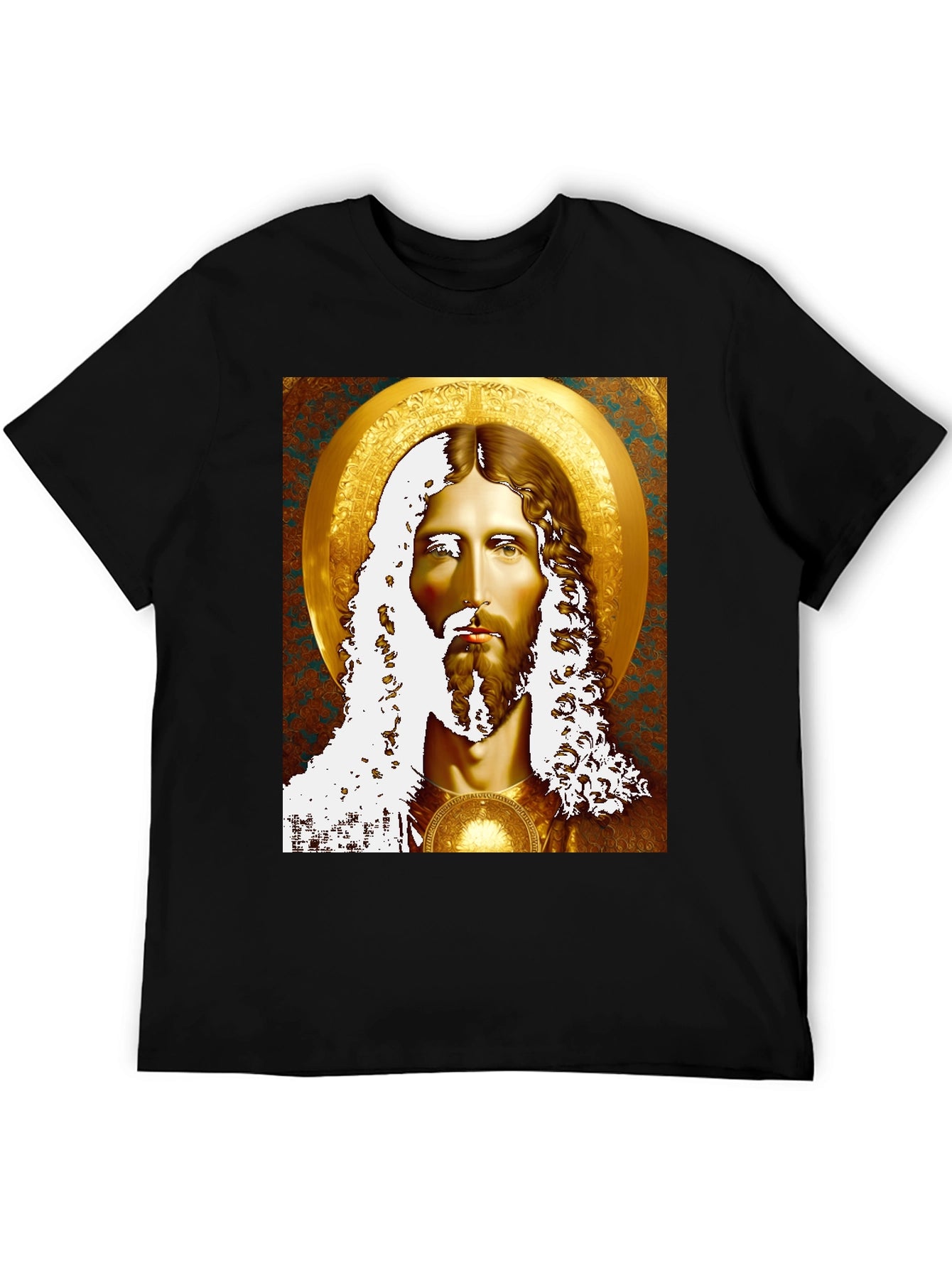 Jesus Portrait Graphic Tee - Religious Inspired Art