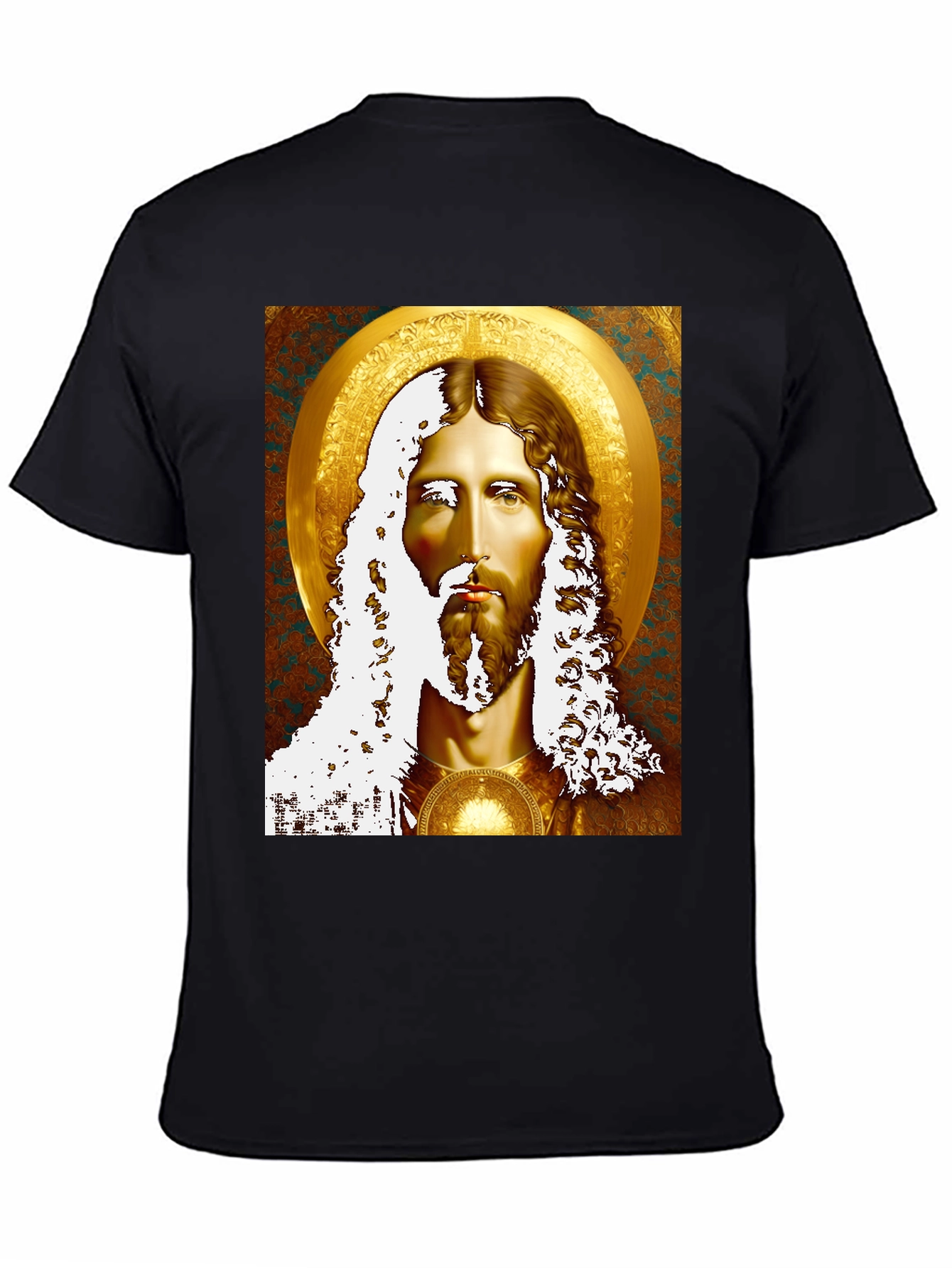 Jesus Portrait Graphic Tee - Religious Inspired Art