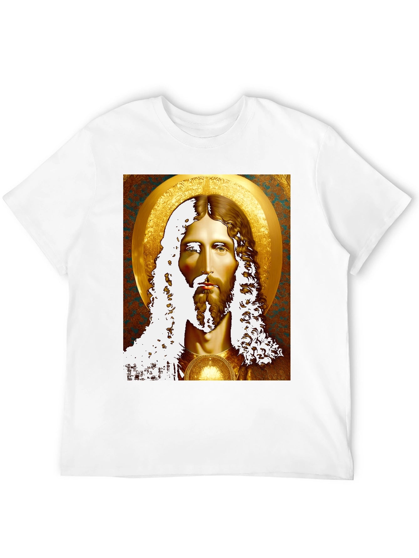 Jesus Portrait Graphic Tee - Religious Inspired Art