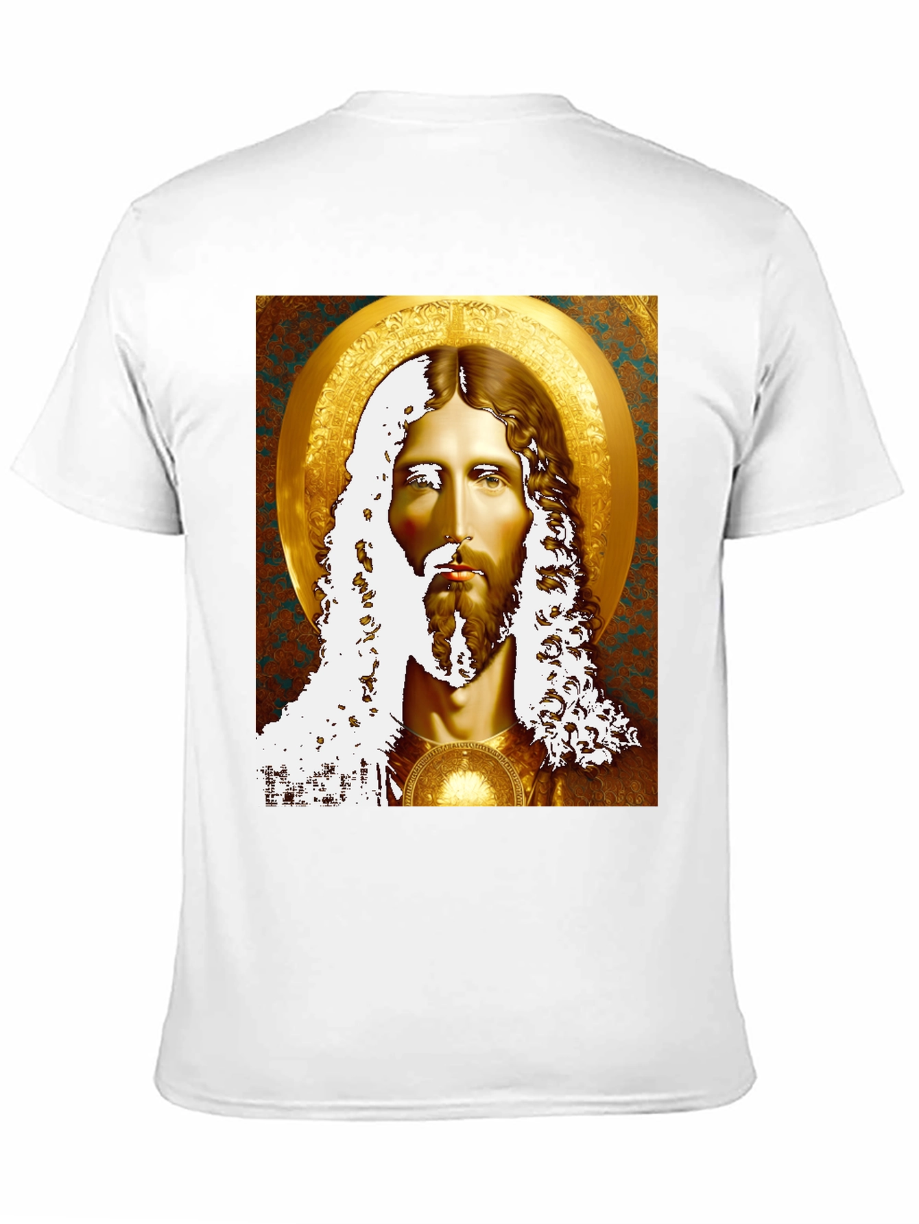 Jesus Portrait Graphic Tee - Religious Inspired Art