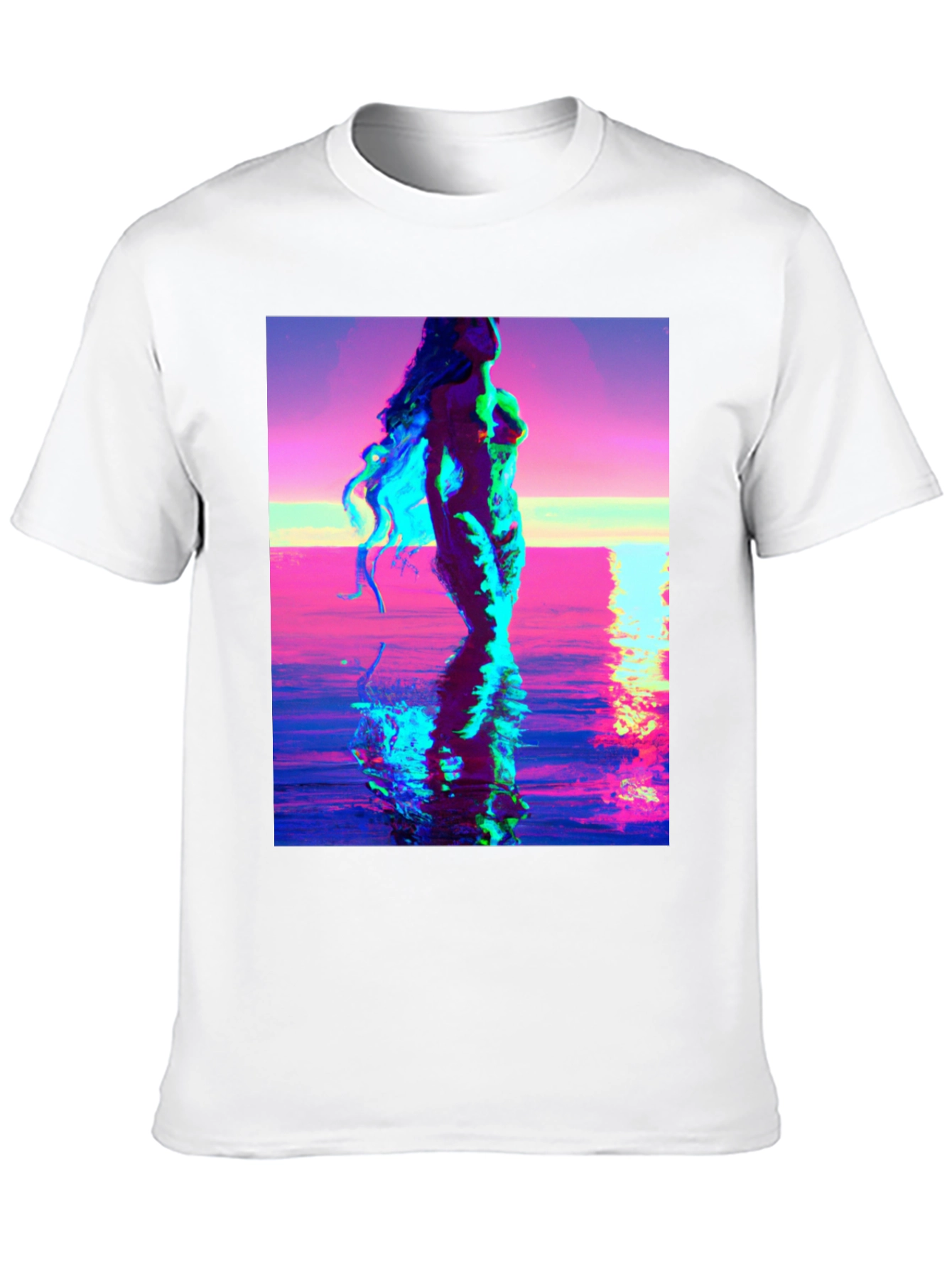 Venus Rising Graphic Tee - Black Cotton T-Shirt