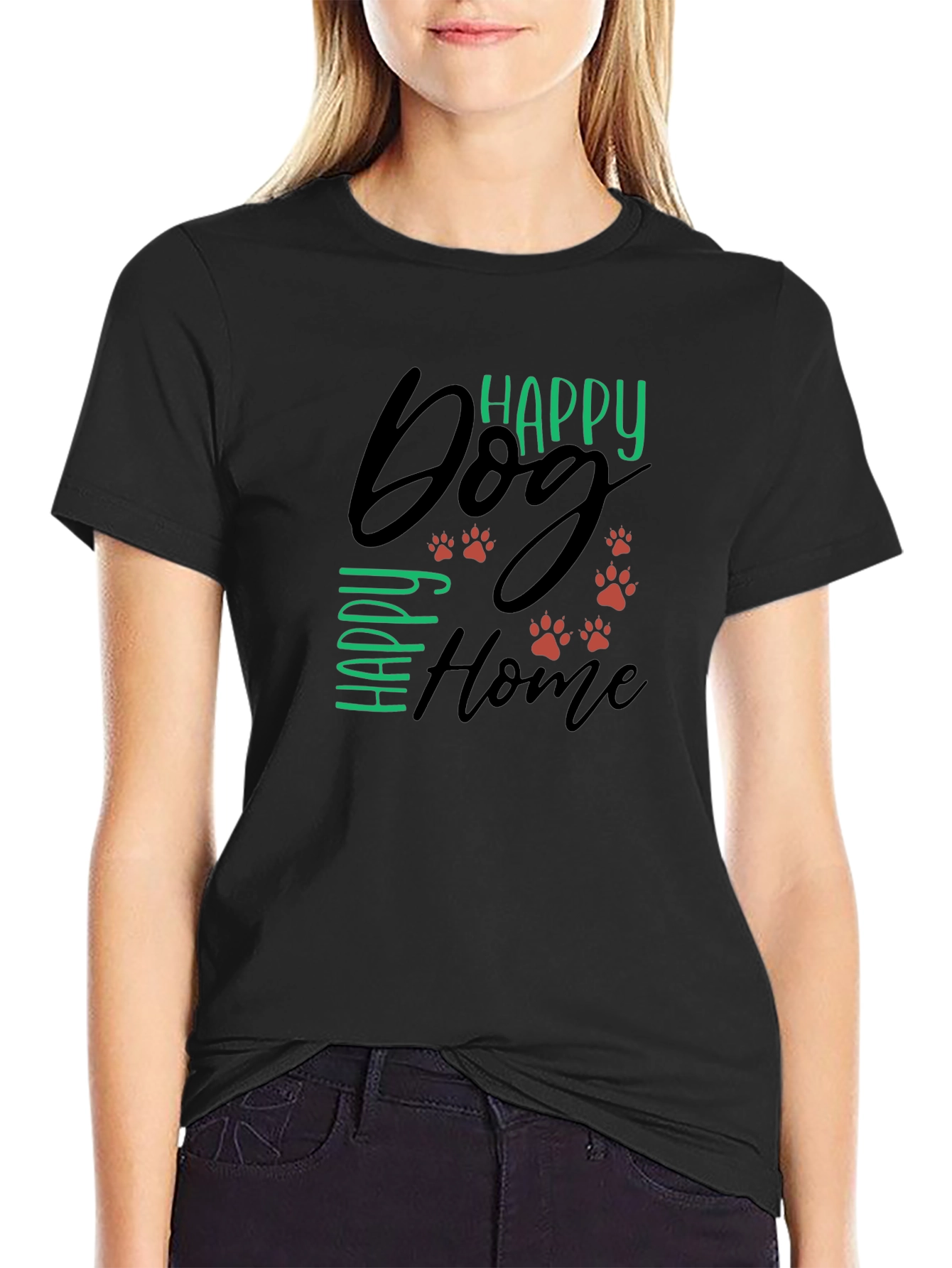 Happy Dog Happy Home Graphic Tee
