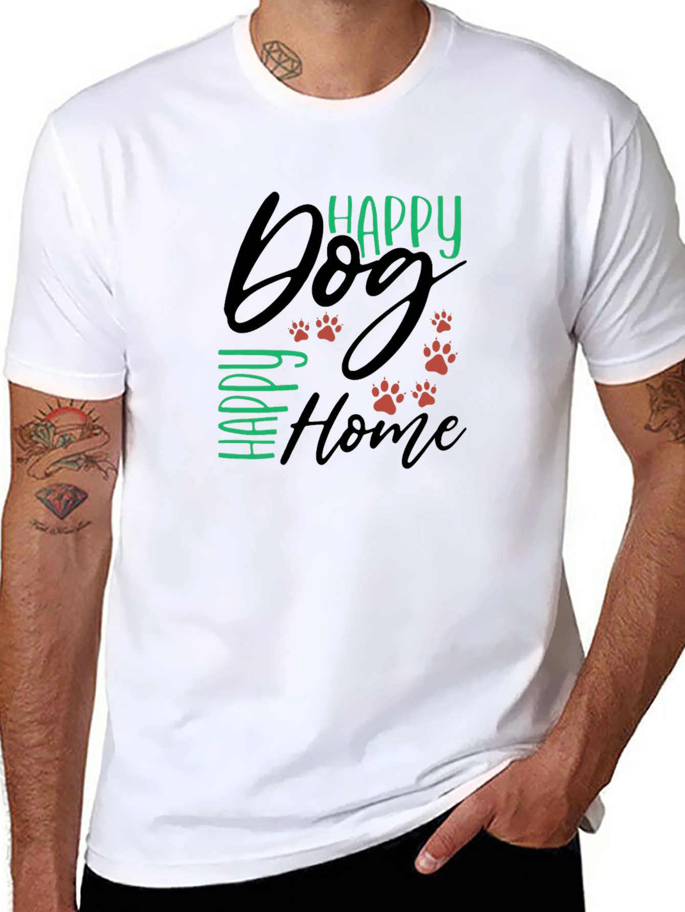 Happy Dog Happy Home Graphic Tee