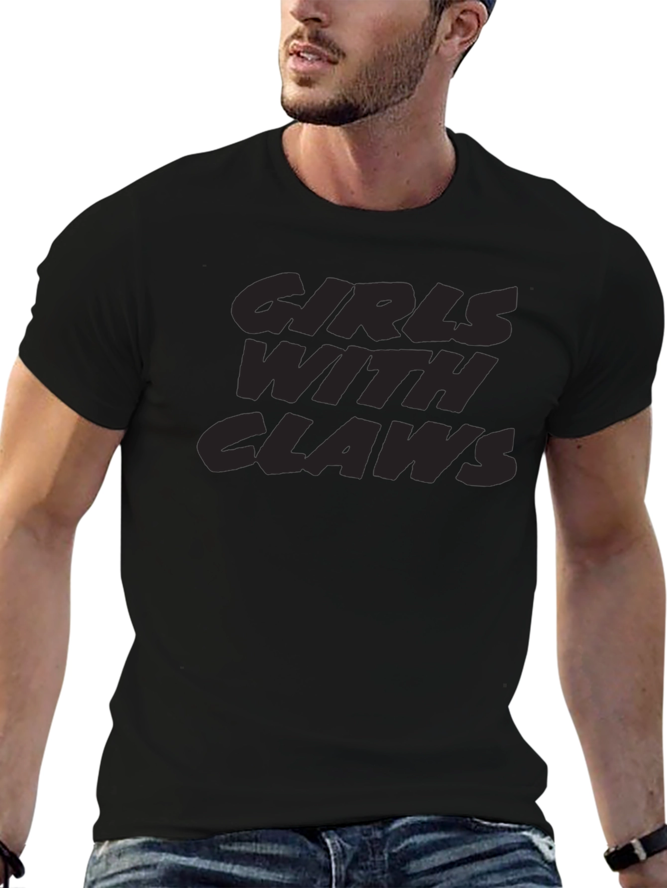 Girls With Claws Black T-Shirt
