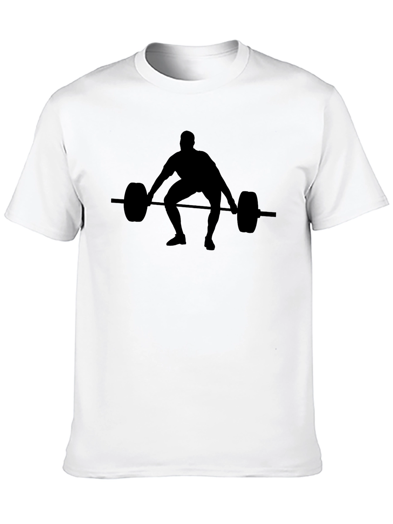 Black Weightlifting Silhouette T-Shirt
