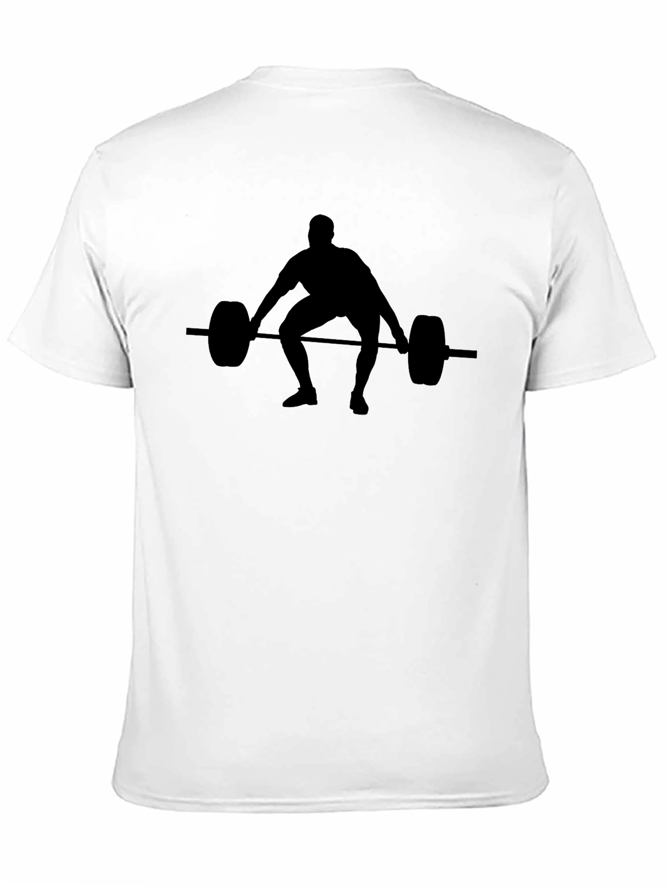 Black Weightlifting Silhouette T-Shirt