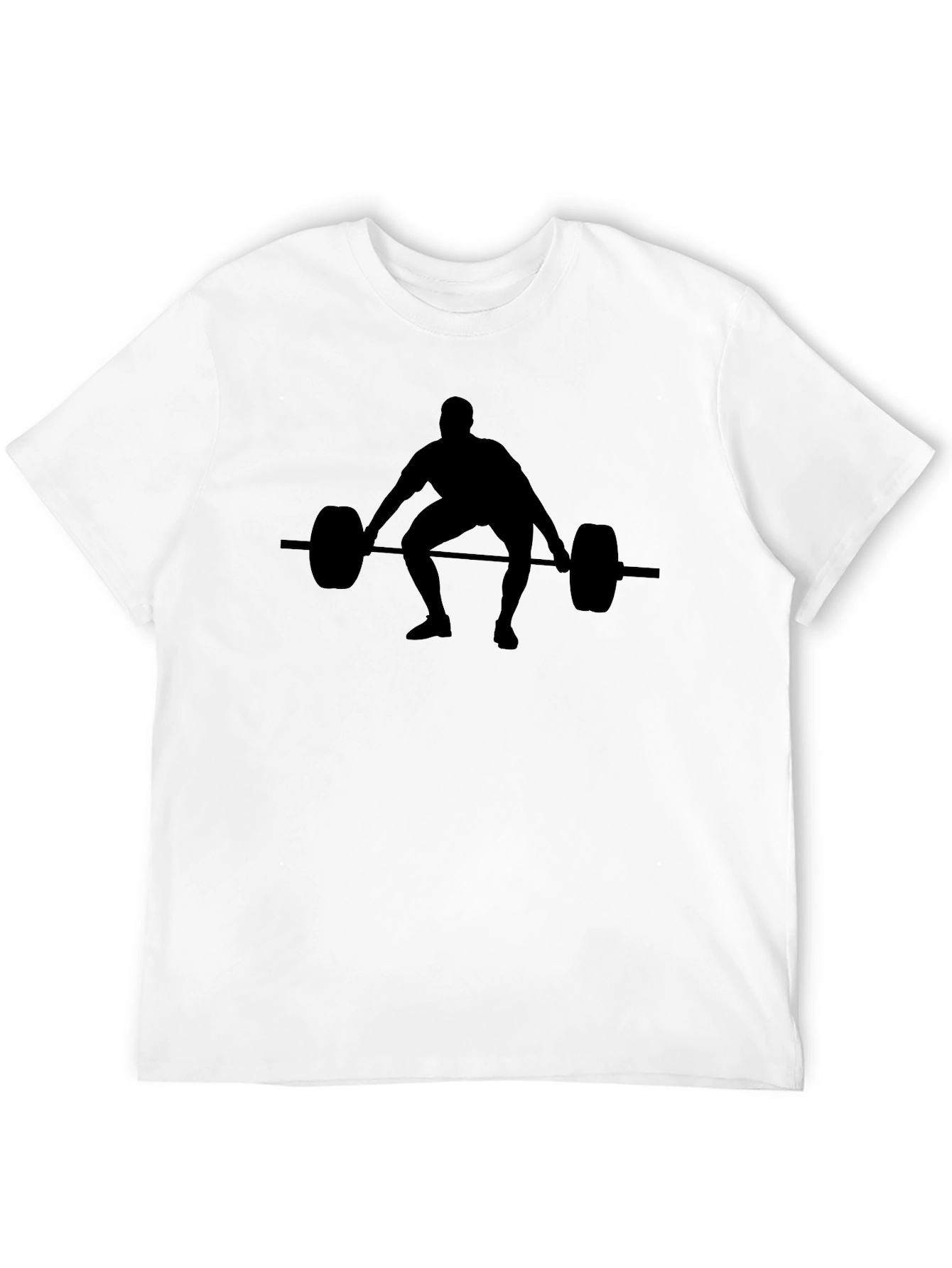 Black Weightlifting Silhouette T-Shirt