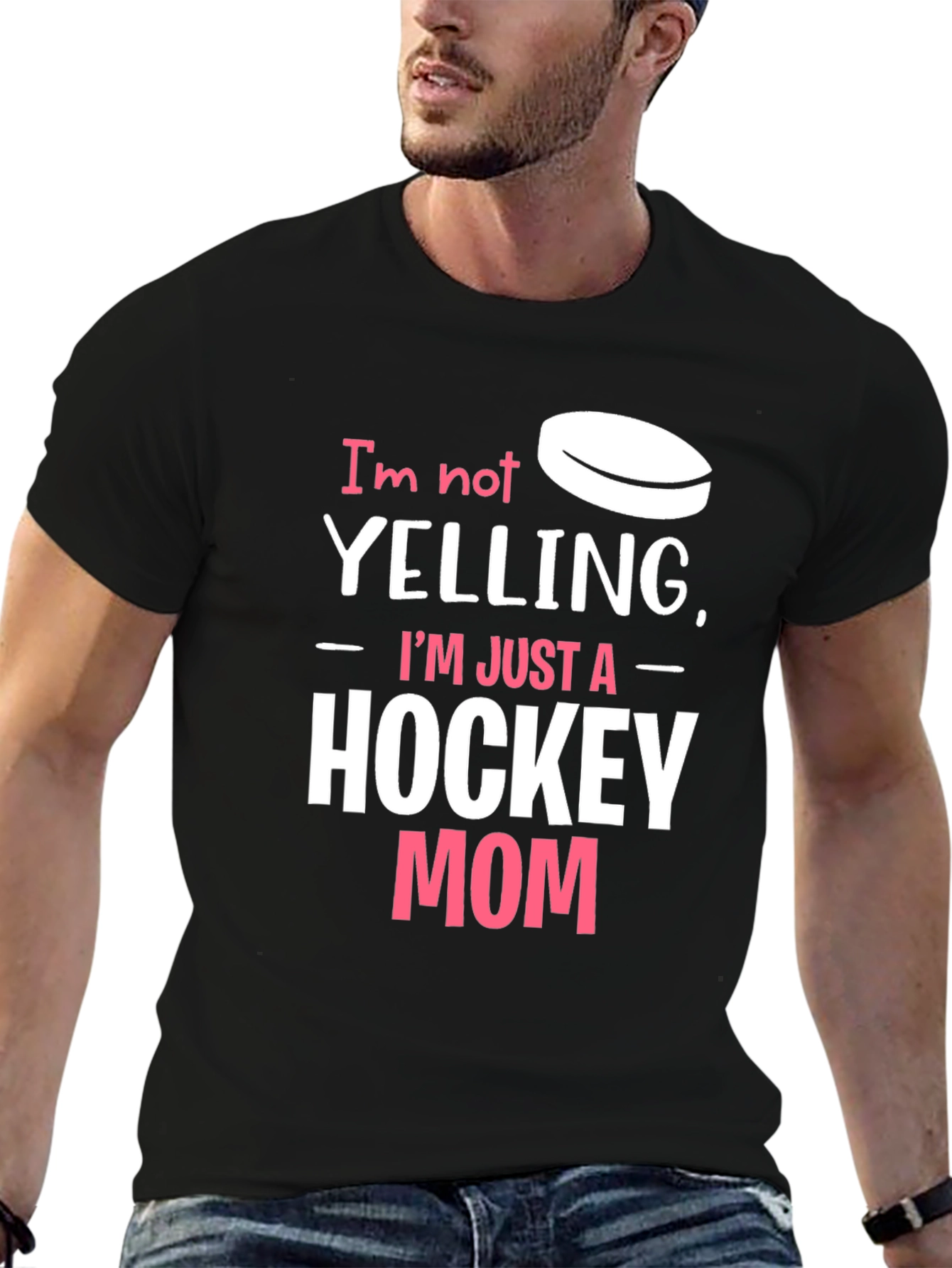 Hockey Mom T-Shirt - Funny Yelling Quote Tee