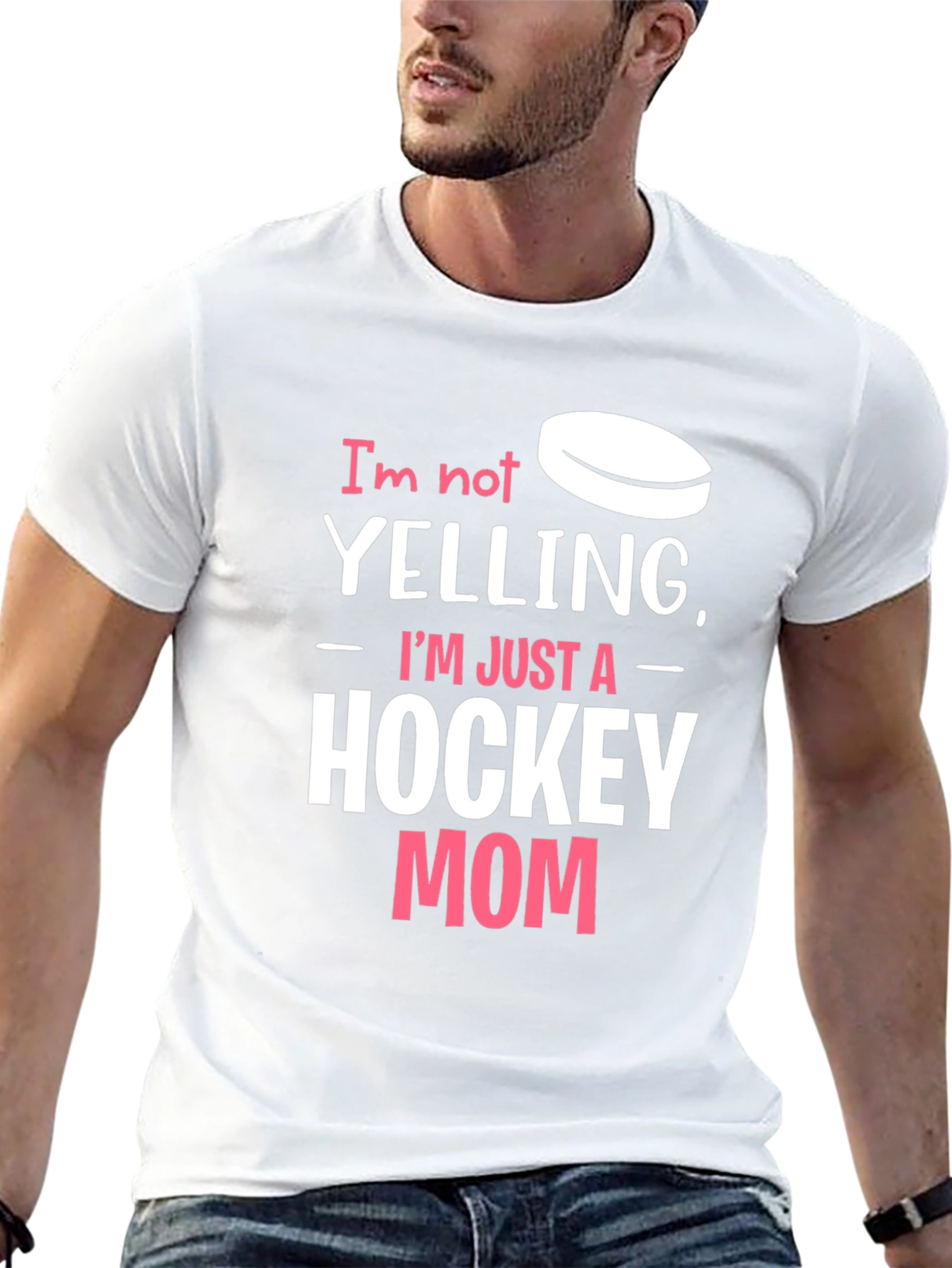 Hockey Mom T-Shirt - Funny Yelling Quote Tee