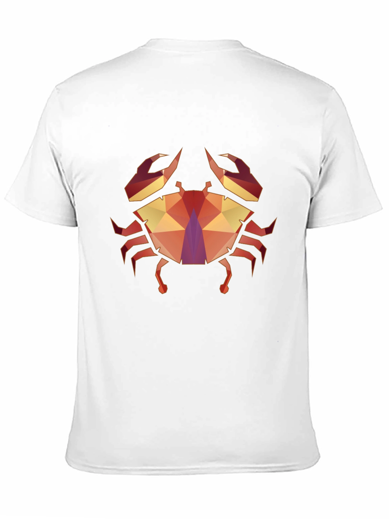 Geometric Crab Graphic Tee - Stylish Unisex T-Shirt