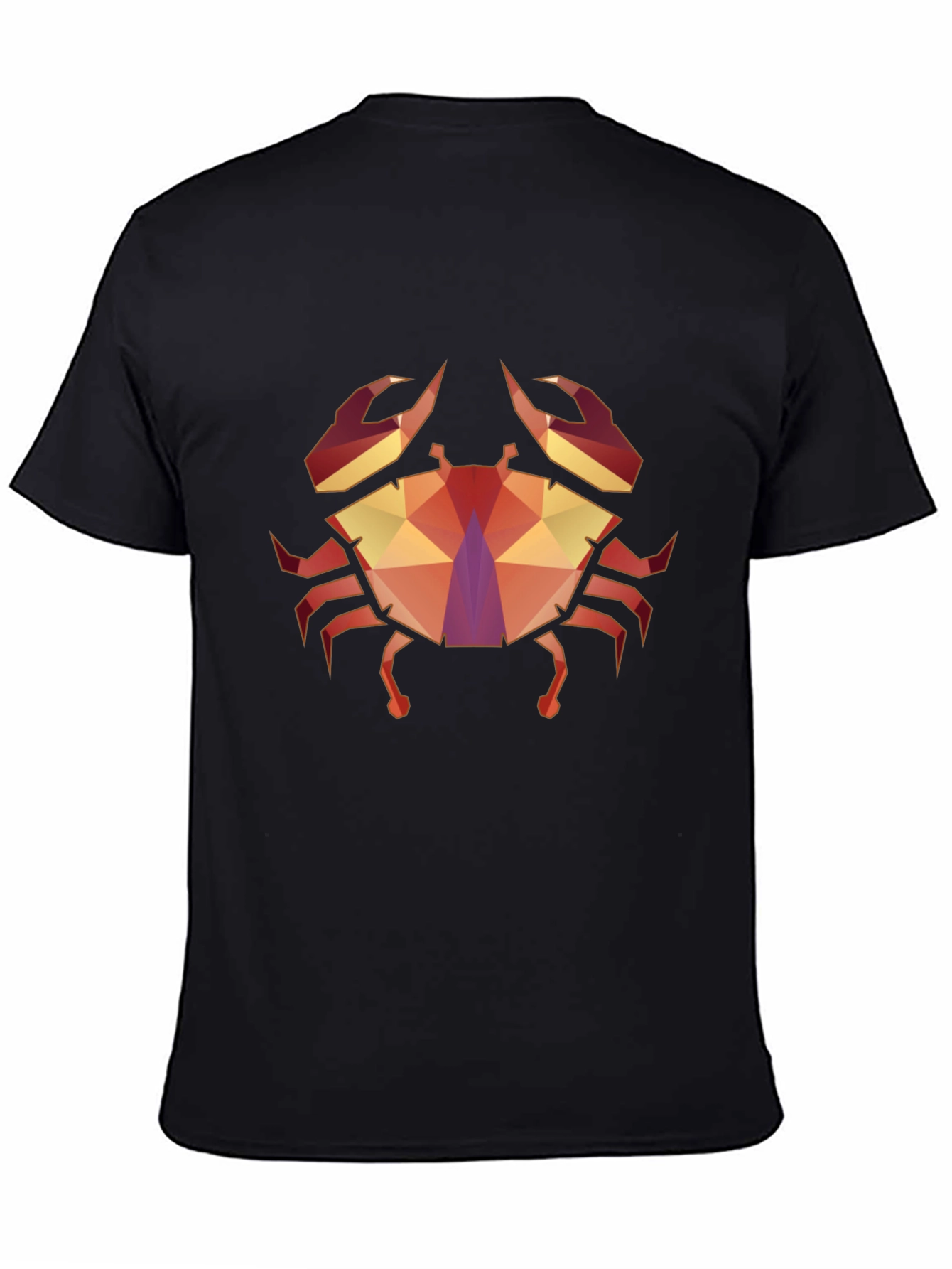 Geometric Crab Graphic Tee - Stylish Unisex T-Shirt