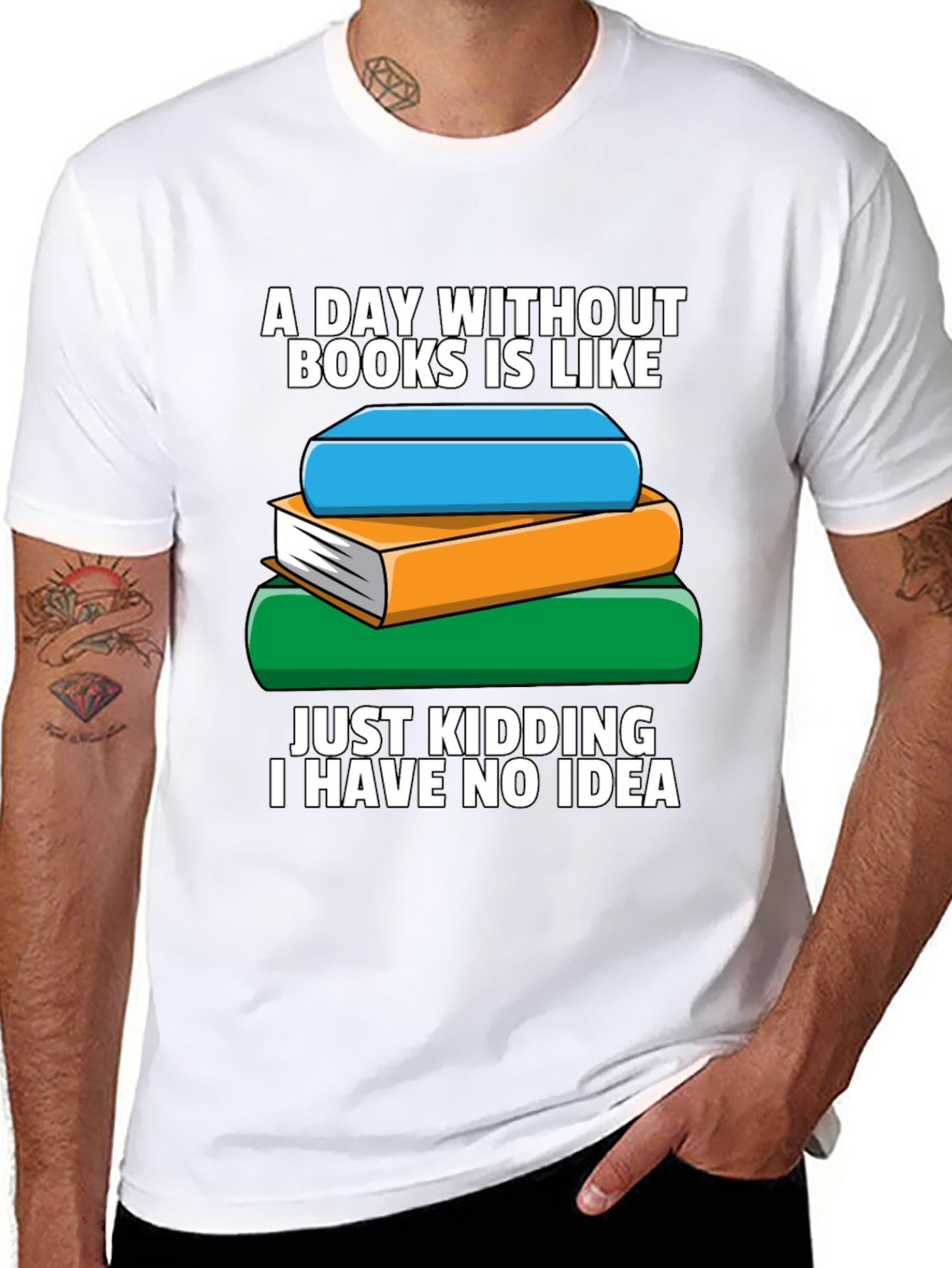 Book Lovers T-Shirt - A Day Without Books...