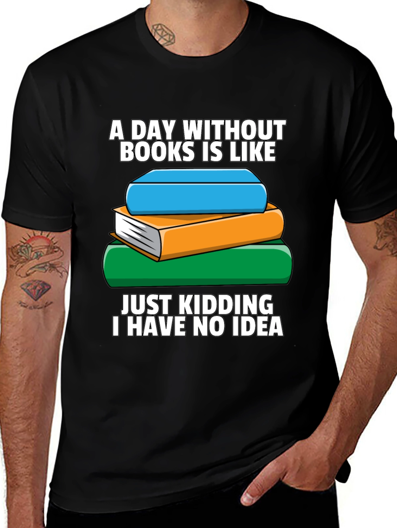 Book Lovers T-Shirt - A Day Without Books...