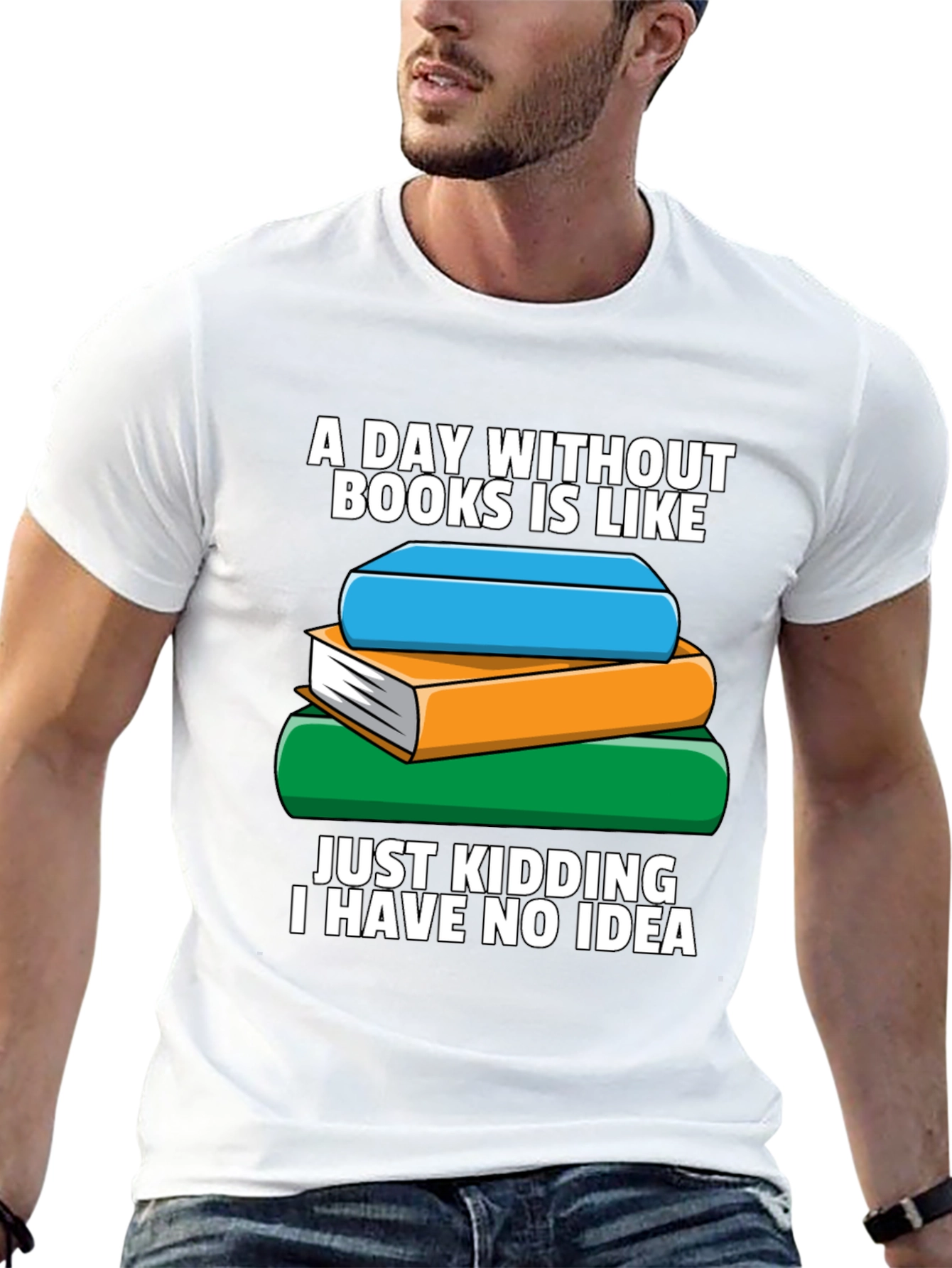 Book Lovers T-Shirt - A Day Without Books...