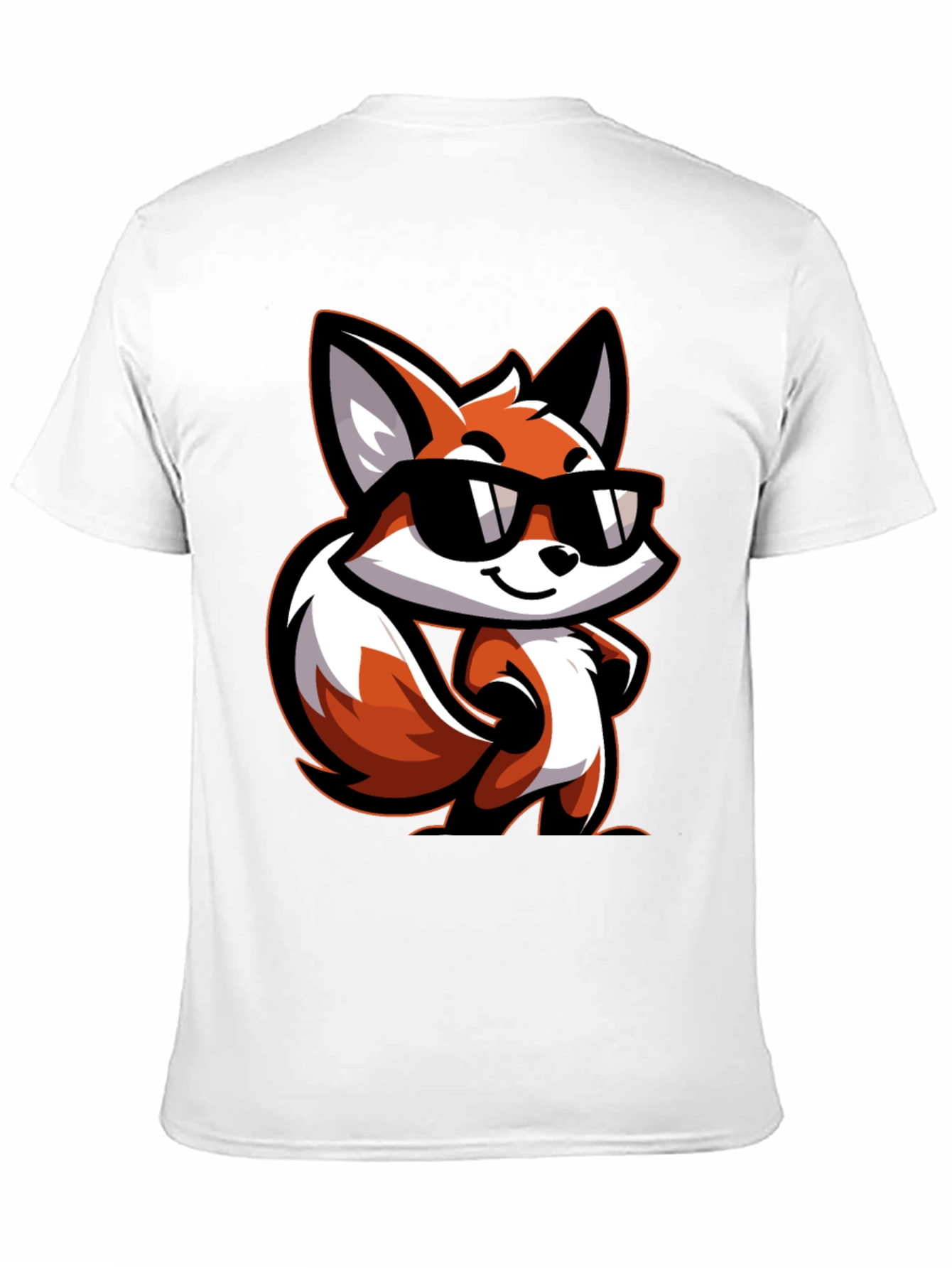 Cool Fox Graphic Tee - Black T-Shirt
