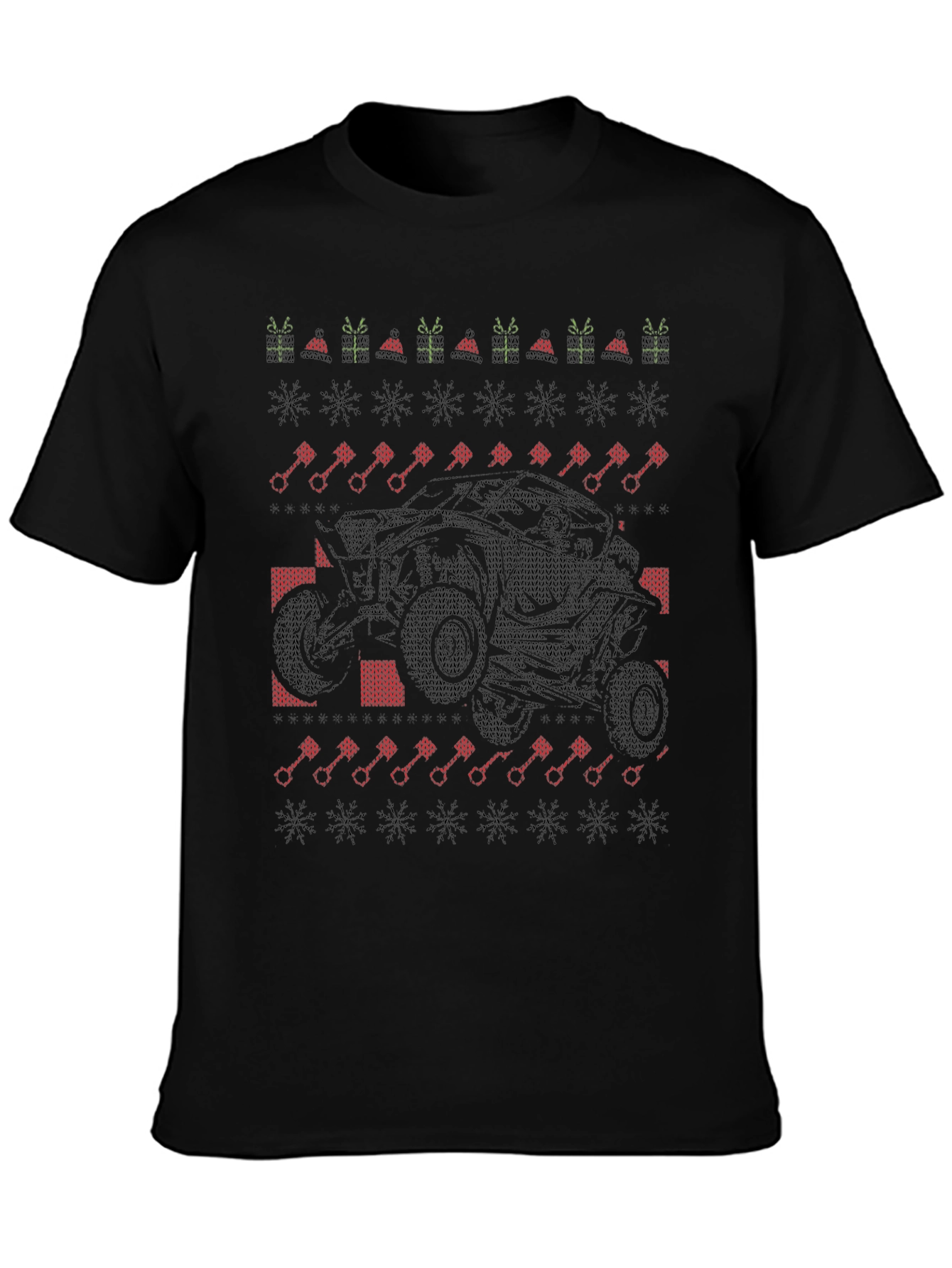 UTV Christmas Ugly Sweater Style T-Shirt