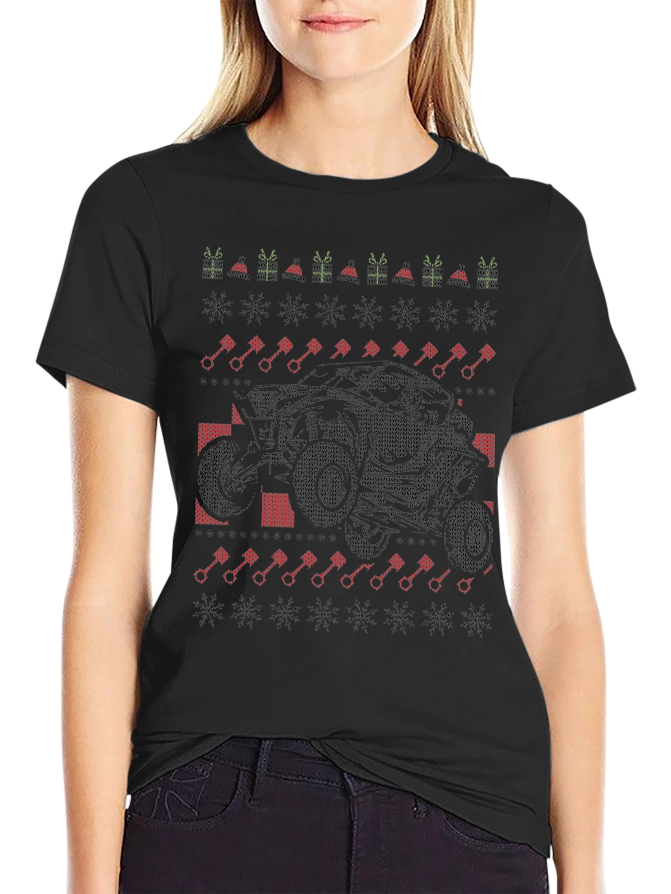 UTV Christmas Ugly Sweater Style T-Shirt