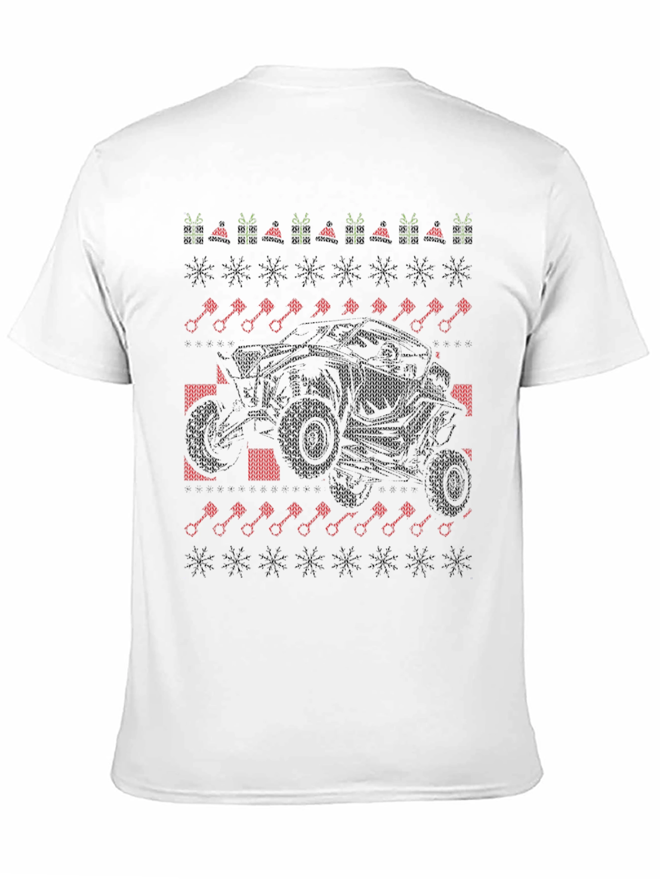 UTV Christmas Ugly Sweater Style T-Shirt