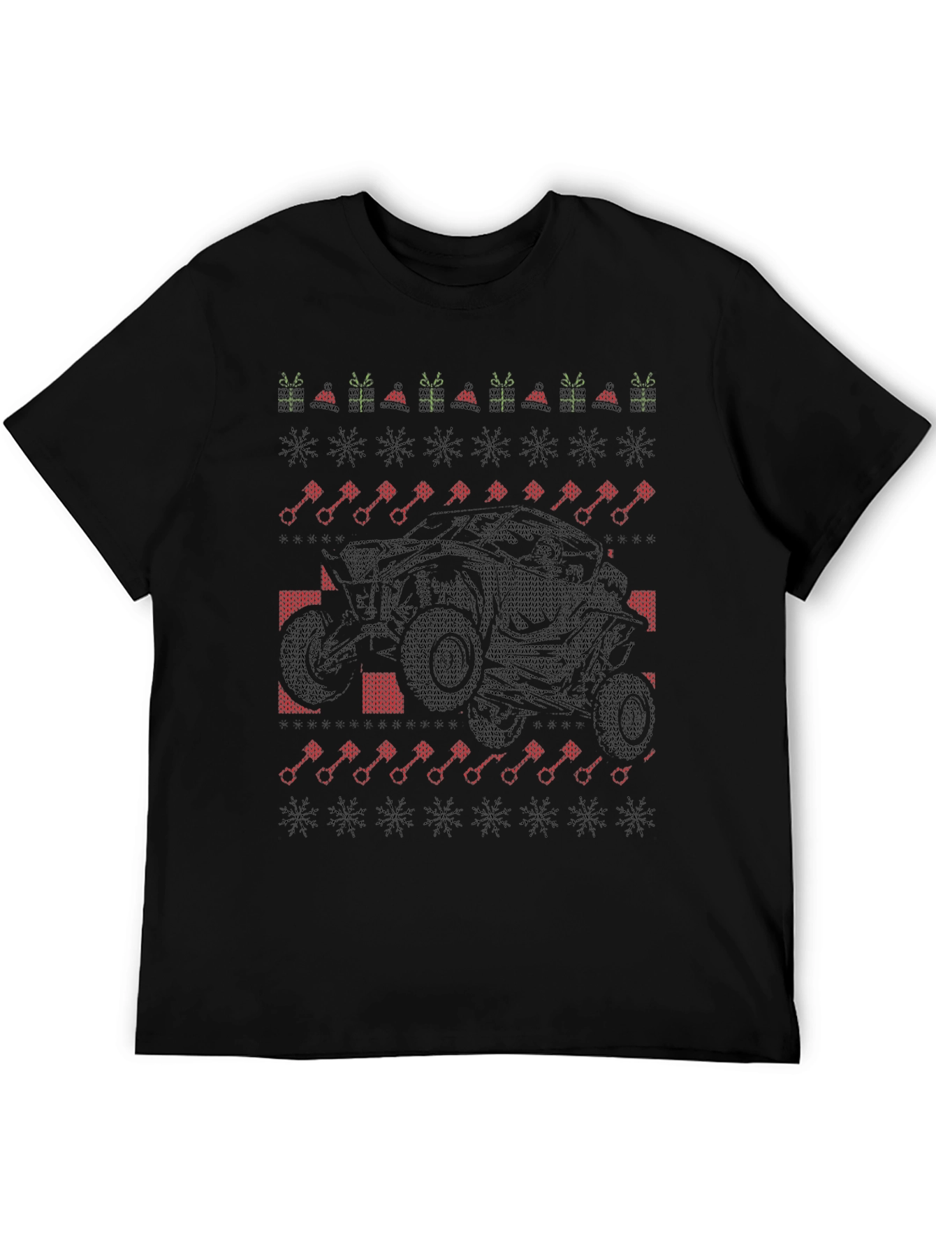 UTV Christmas Ugly Sweater Style T-Shirt