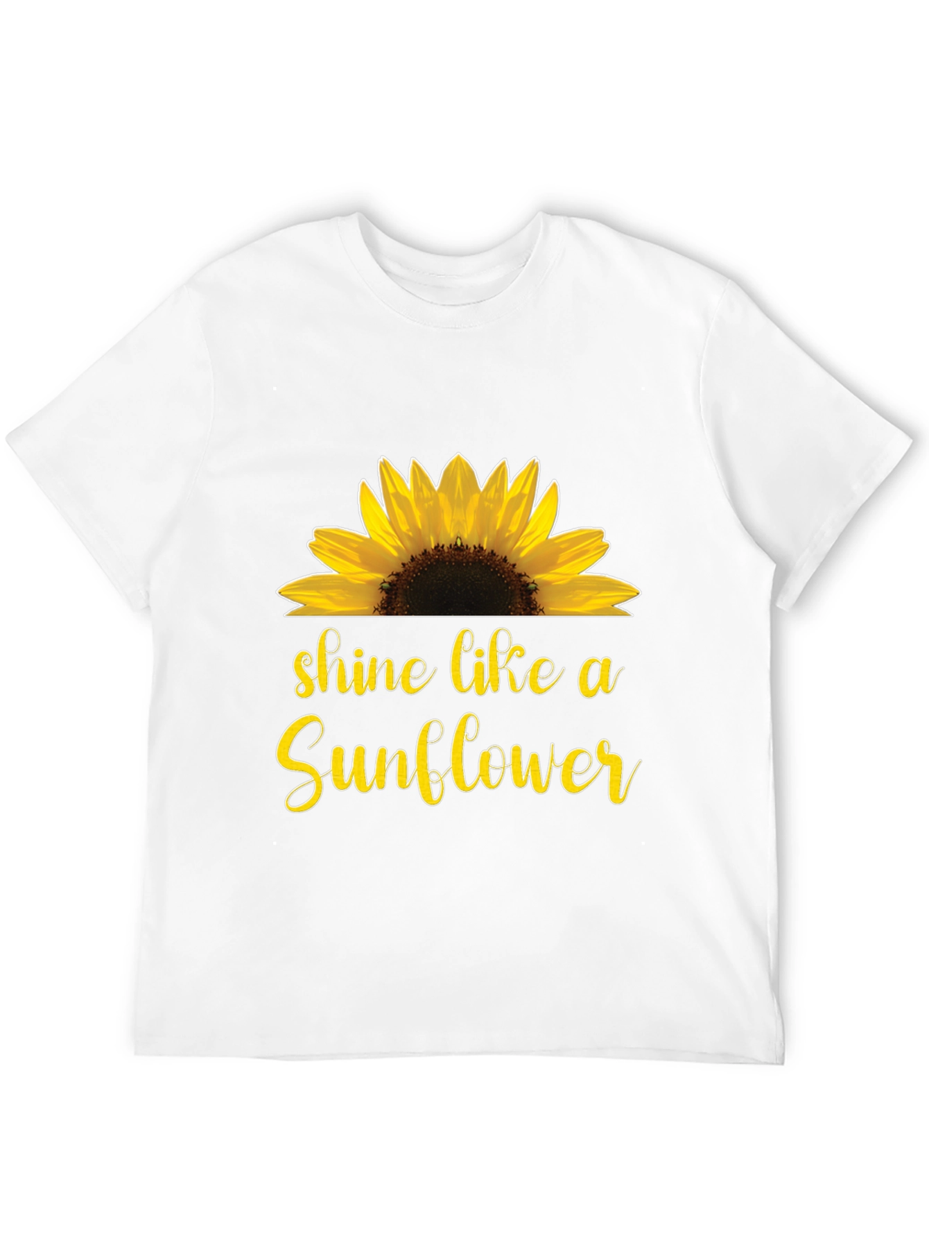 Shine Like a Sunflower Black T-Shirt
