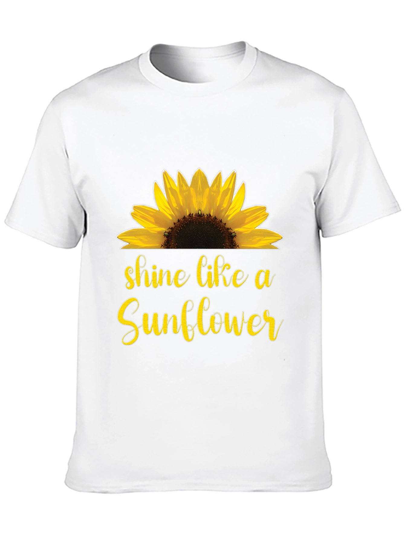 Shine Like a Sunflower Black T-Shirt