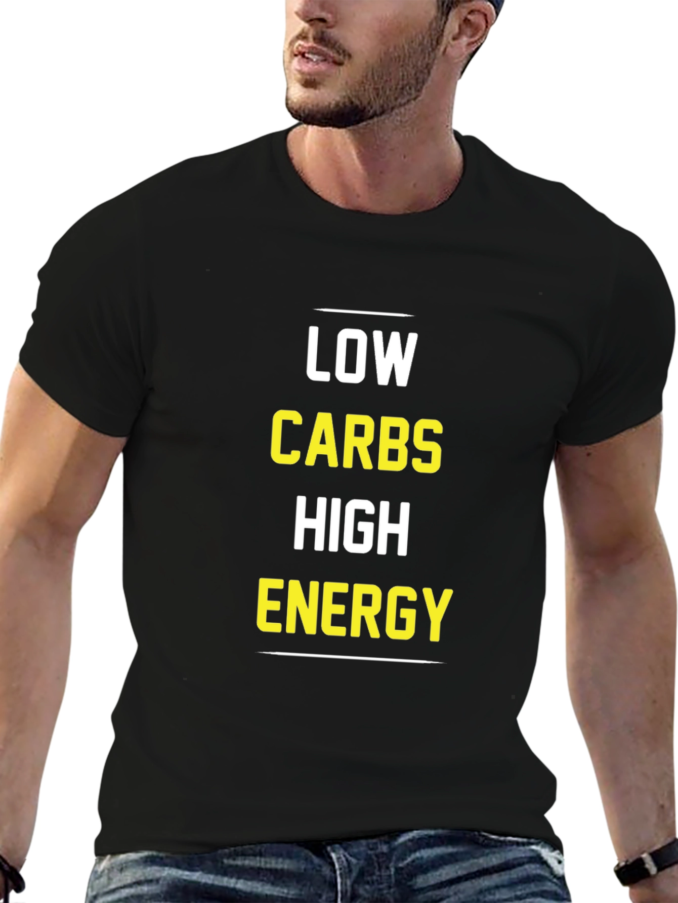 Low Carbs High Energy Graphic T-Shirt