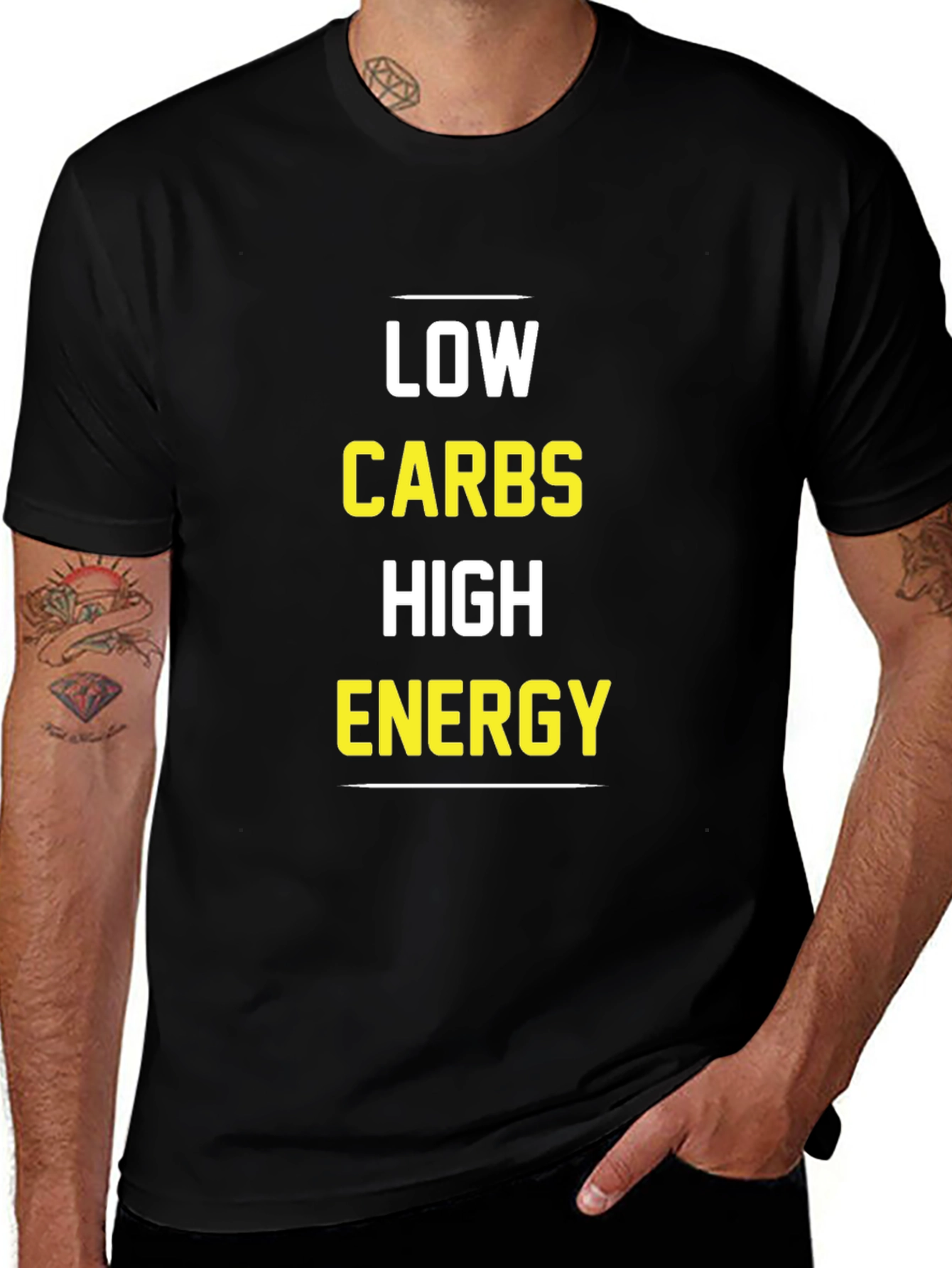 Low Carbs High Energy Graphic T-Shirt