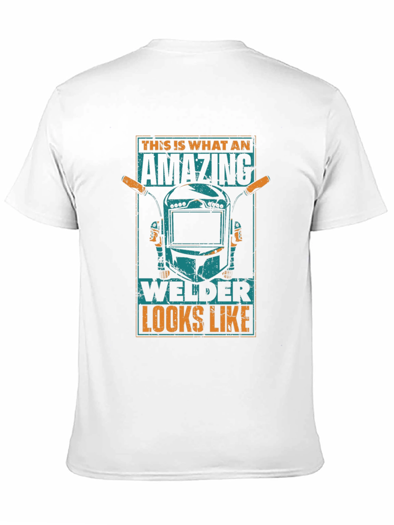 Amazing Welder T-Shirt: Black Cotton Blend
