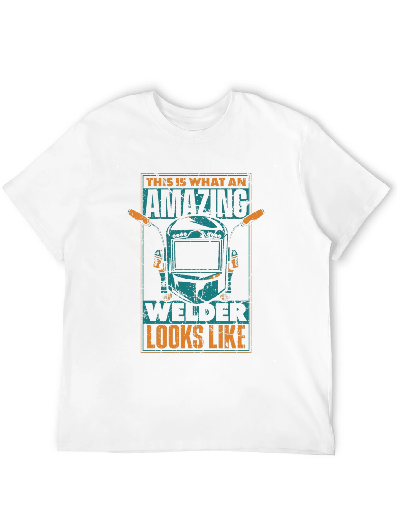 Amazing Welder T-Shirt: Black Cotton Blend