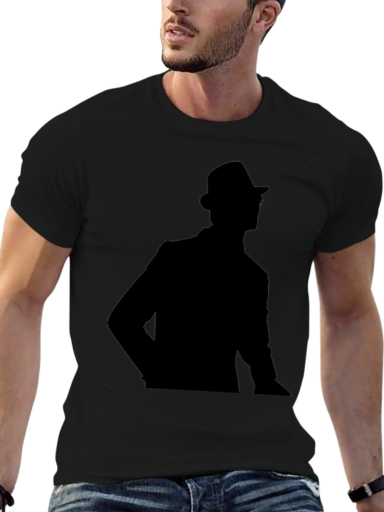 Shadow Man Black T-Shirt