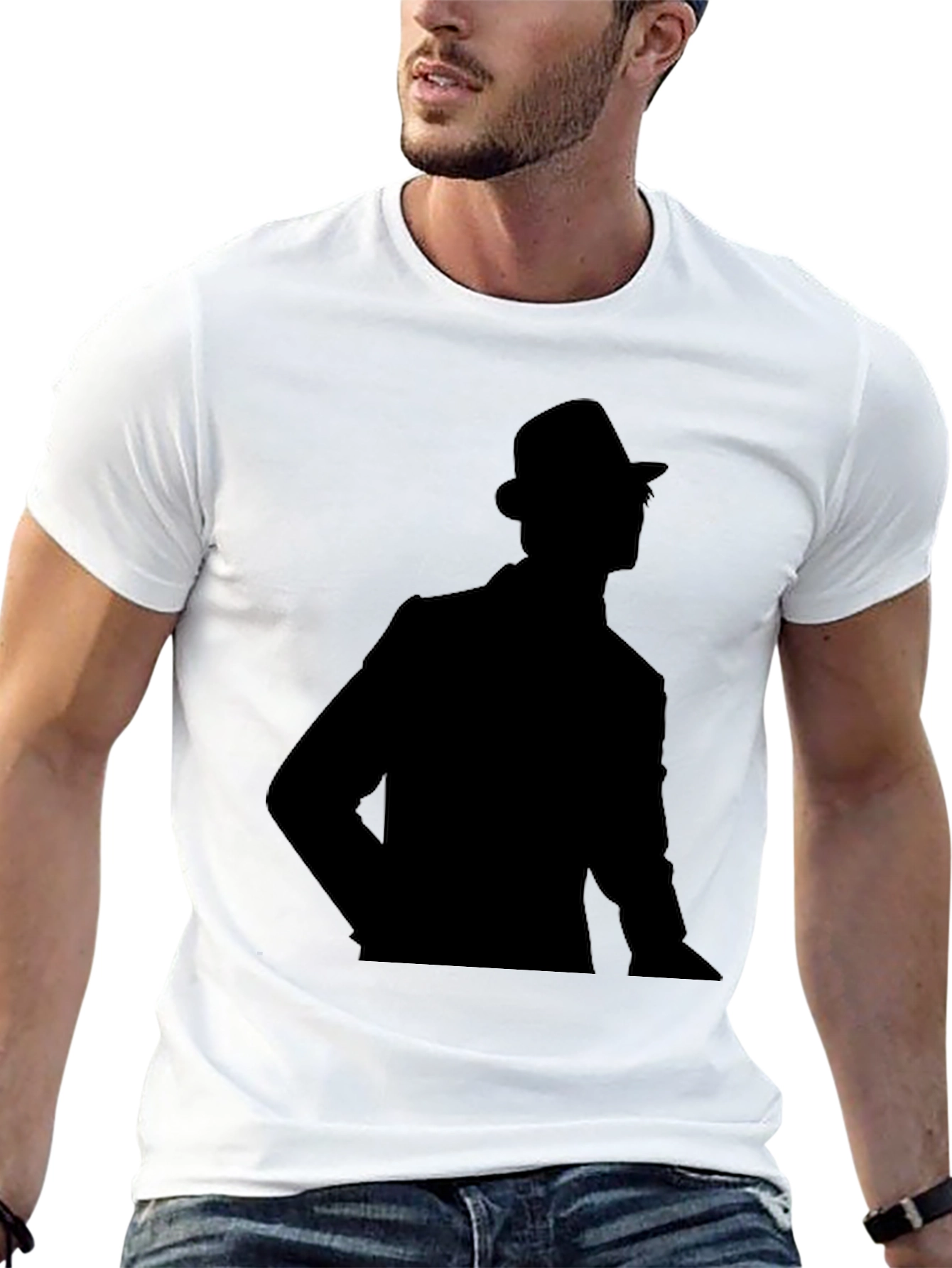 Shadow Man Black T-Shirt