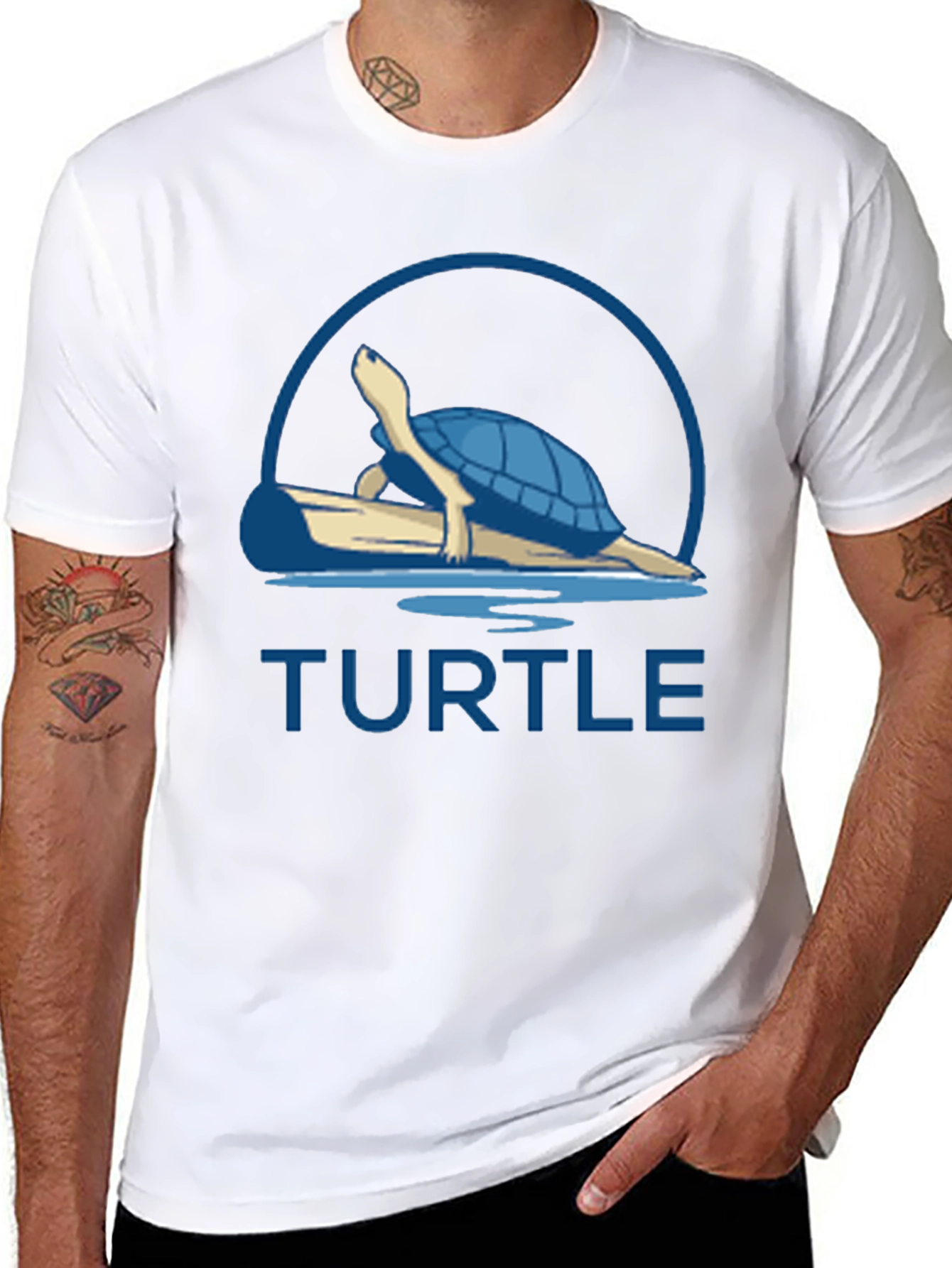 Turtle Graphic T-Shirt - Relaxed Fit Tee
