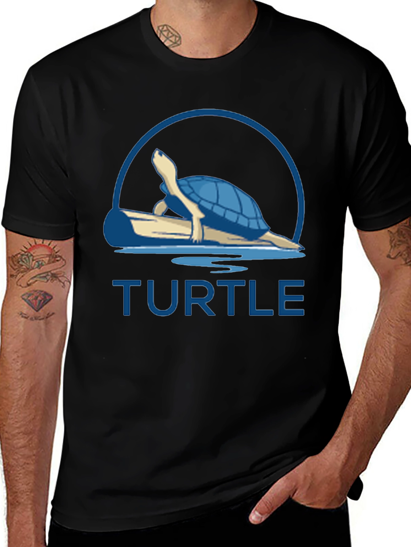 Turtle Graphic T-Shirt - Relaxed Fit Tee