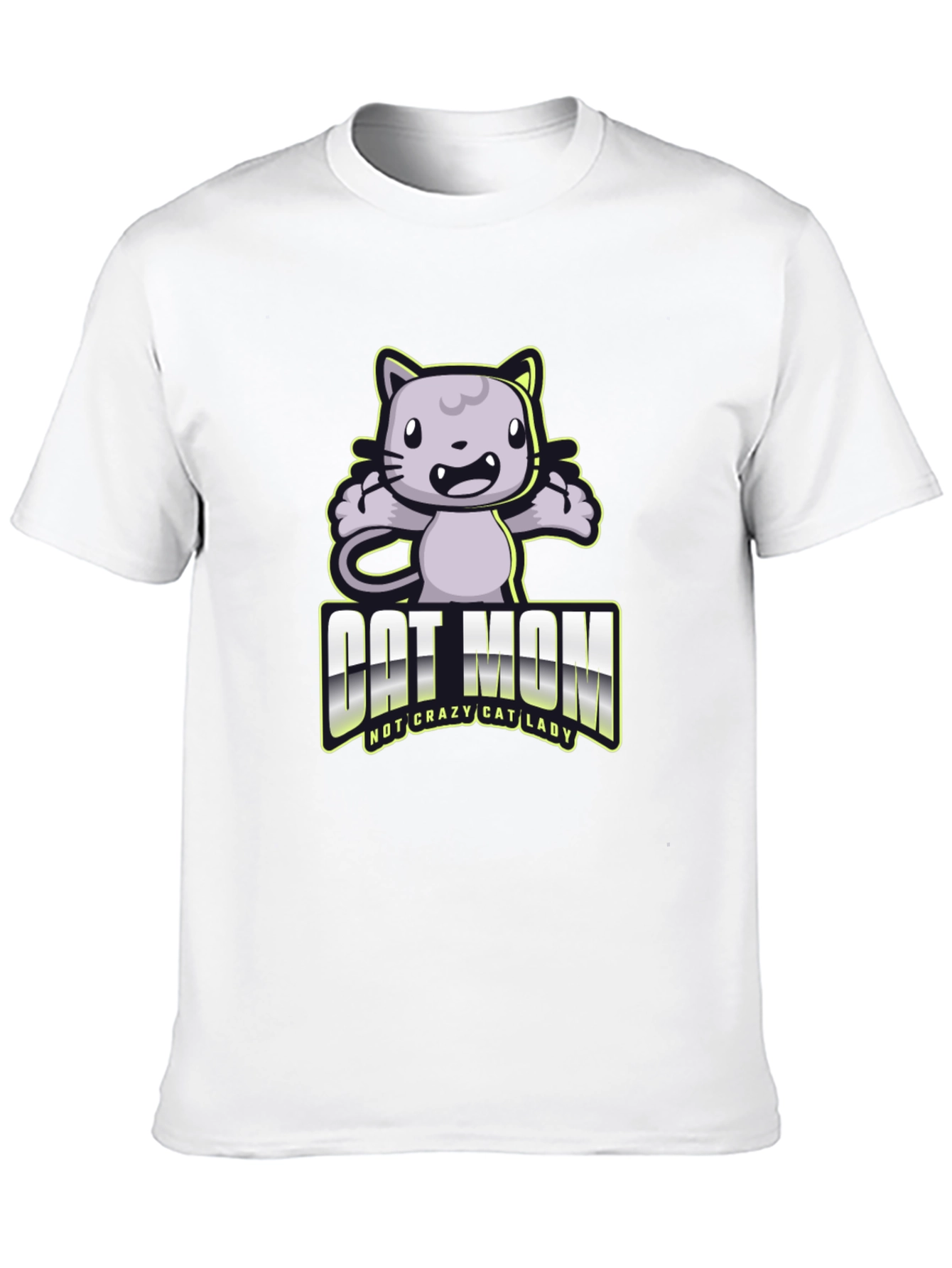 Cat Mom T-Shirt - Not Crazy Cat Lady