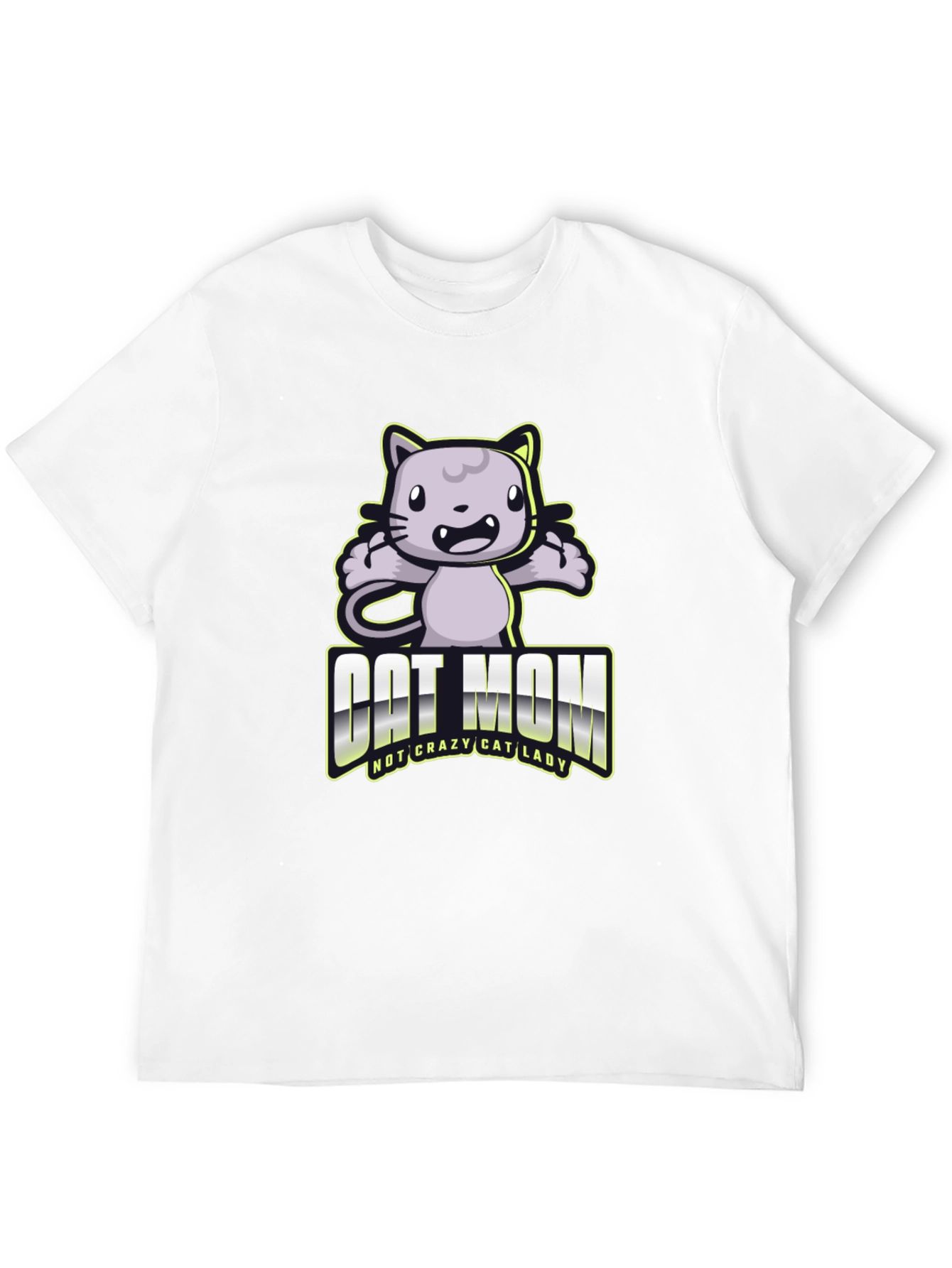 Cat Mom T-Shirt - Not Crazy Cat Lady