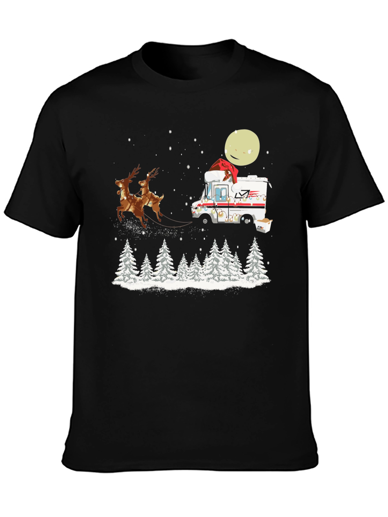 Christmas Mail Carrier T-Shirt: Reindeer Delivery
